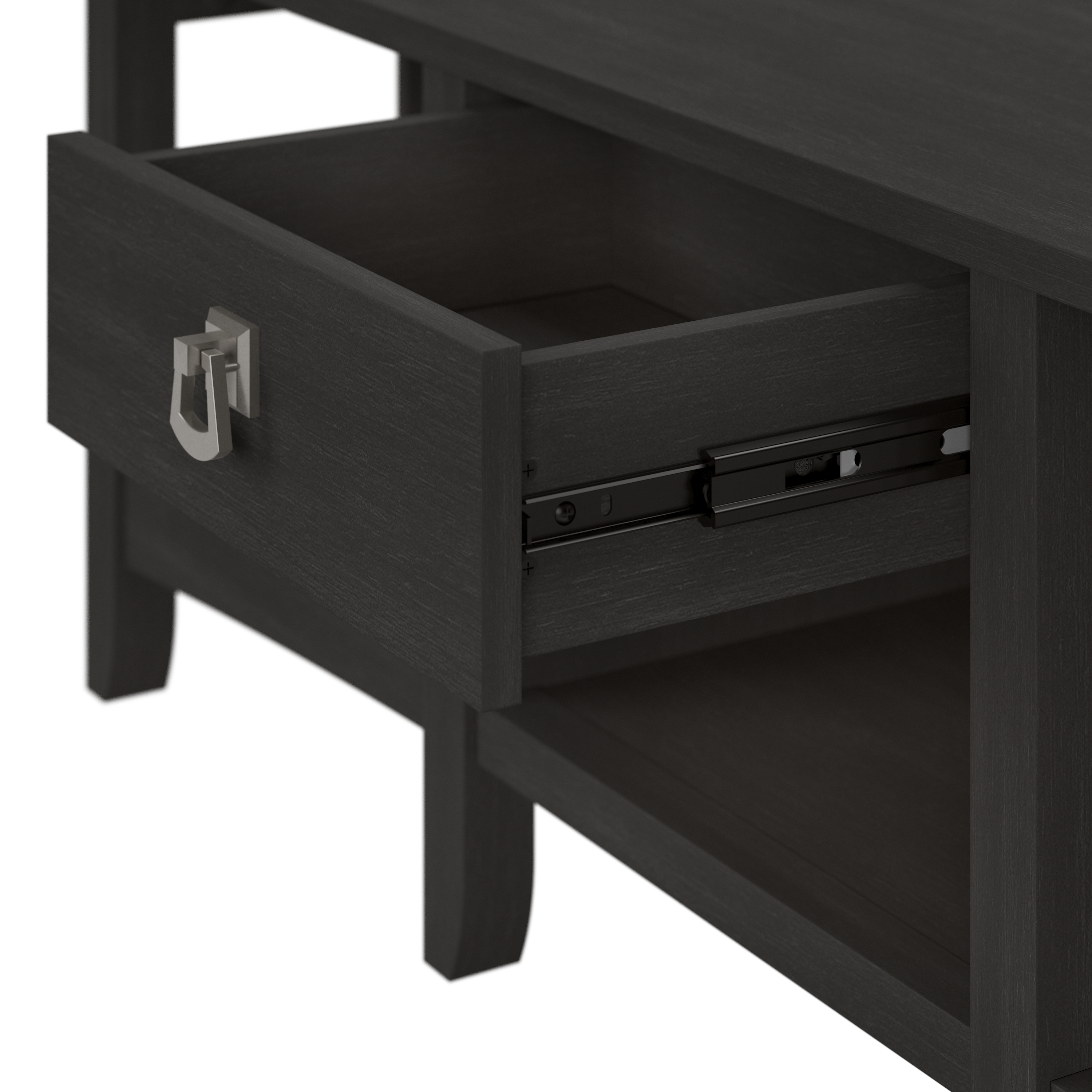 Shop Bush Furniture Salinas 60W L Shaped Desk with Storage 03 SAD160VB-03 #color_vintage black