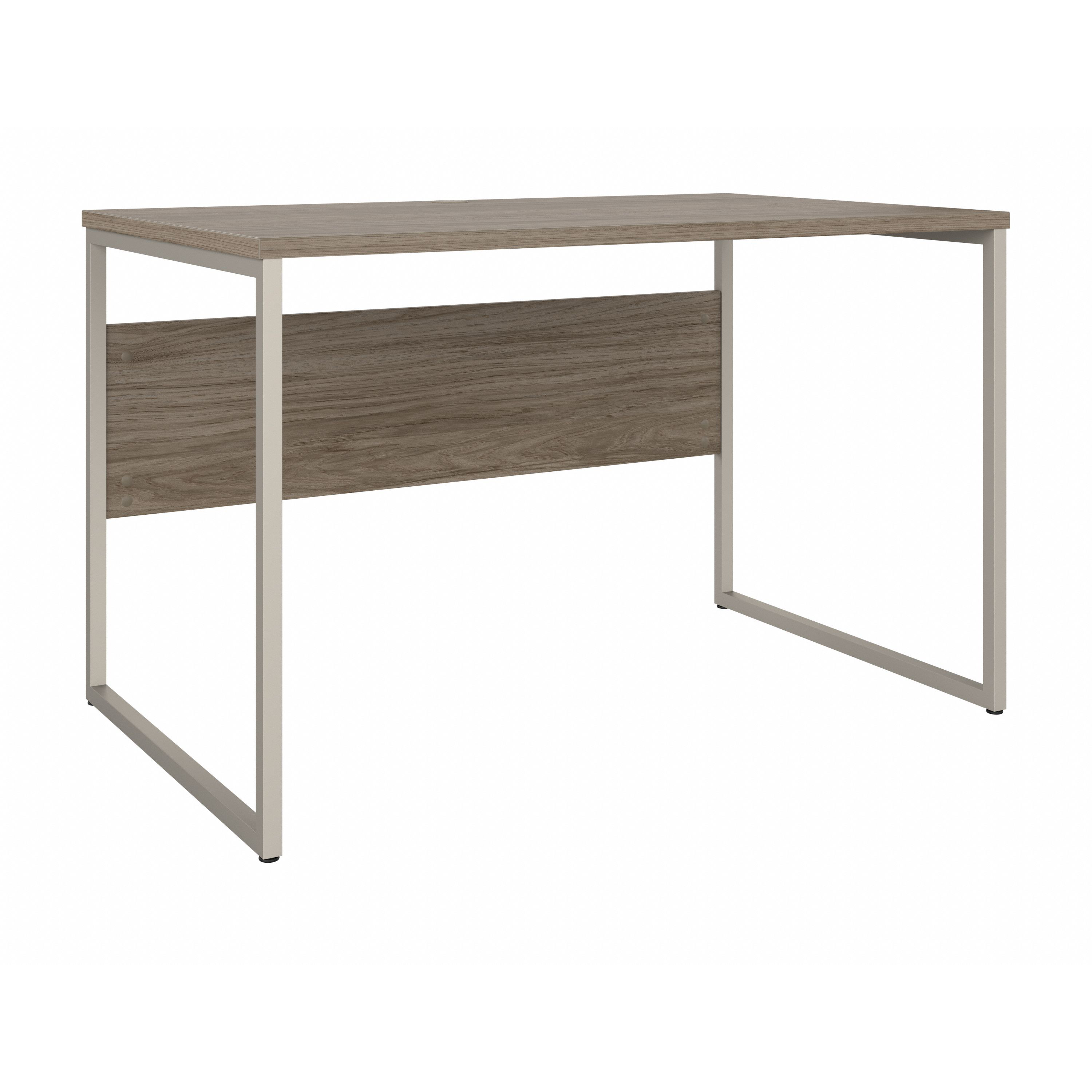 Shop Bush Business Furniture Hybrid 48W x 30D Computer Table Desk with Metal Legs 02 HYD248MH #color_modern hickory