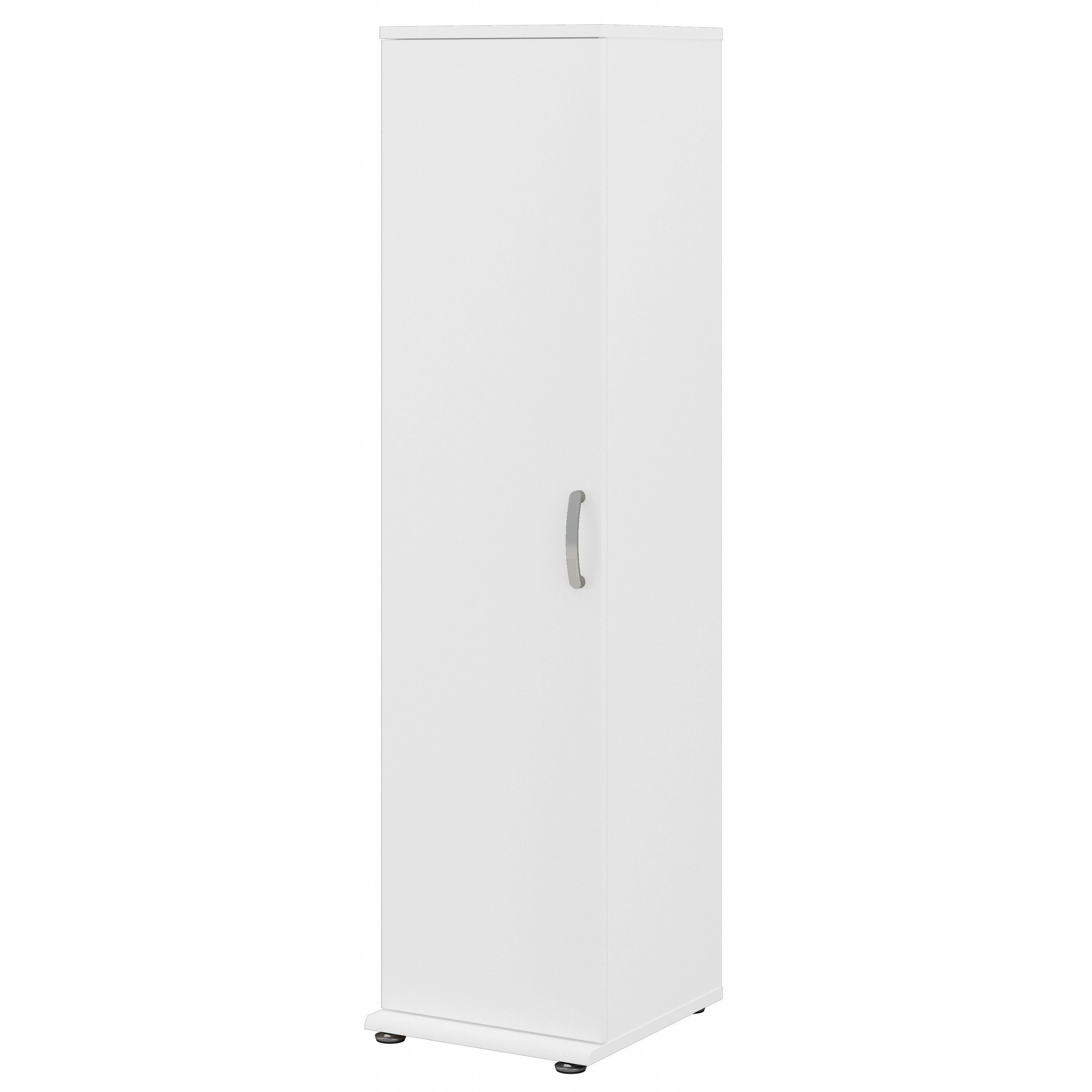 Shop Bush Business Furniture Universal Narrow Linen Tower with Door and Shelves 02 LNS116WH-Z #color_white