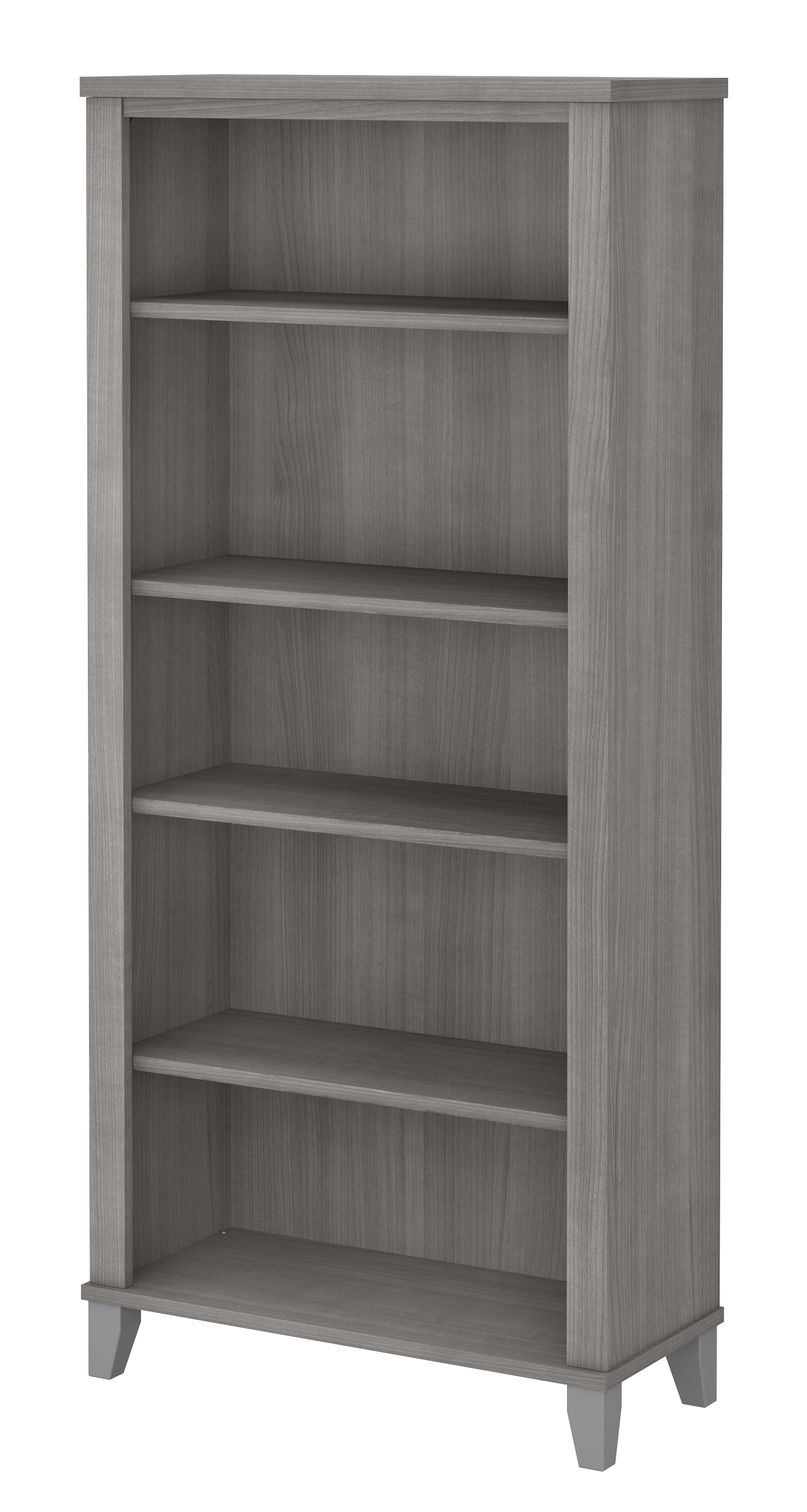 Shop Bush Furniture Somerset Tall 5 Shelf Bookcase 02 WC81265 #color_platinum gray