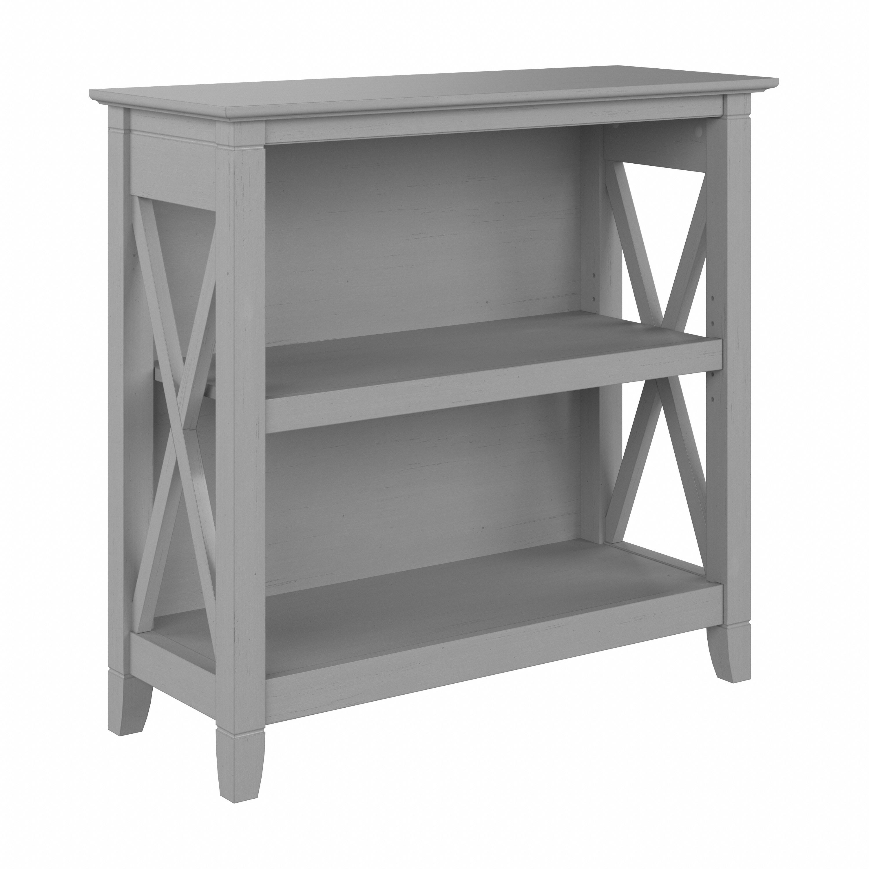 Shop Bush Furniture Key West Small 2 Shelf Bookcase 02 KWB124CG-03 #color_cape cod gray