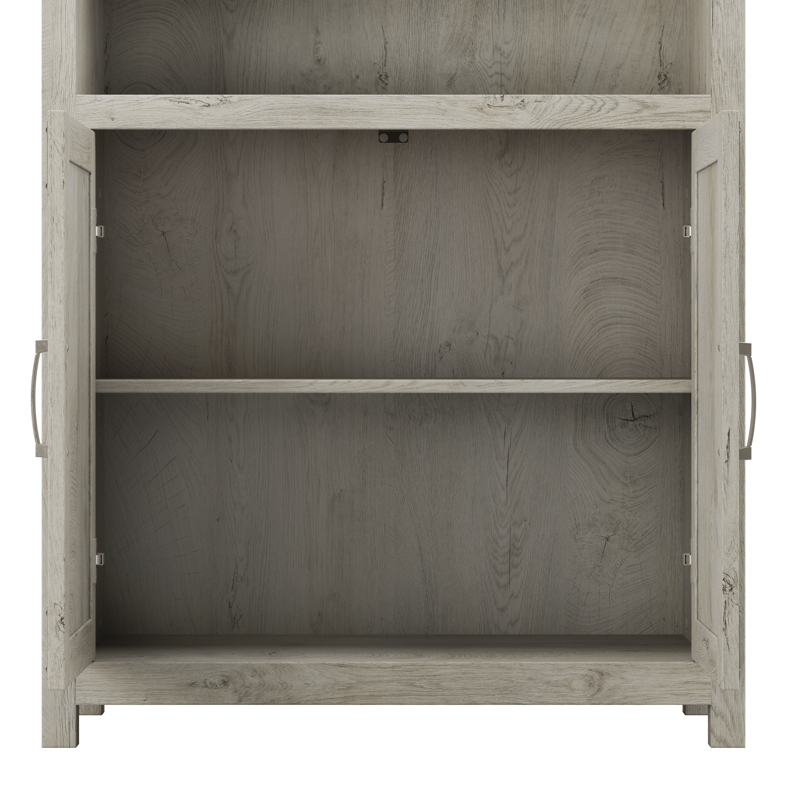 Shop Bush Furniture Knoxville Tall 5 Shelf Bookcase with Doors 03 CGB132CWH-03 #color_cottage white