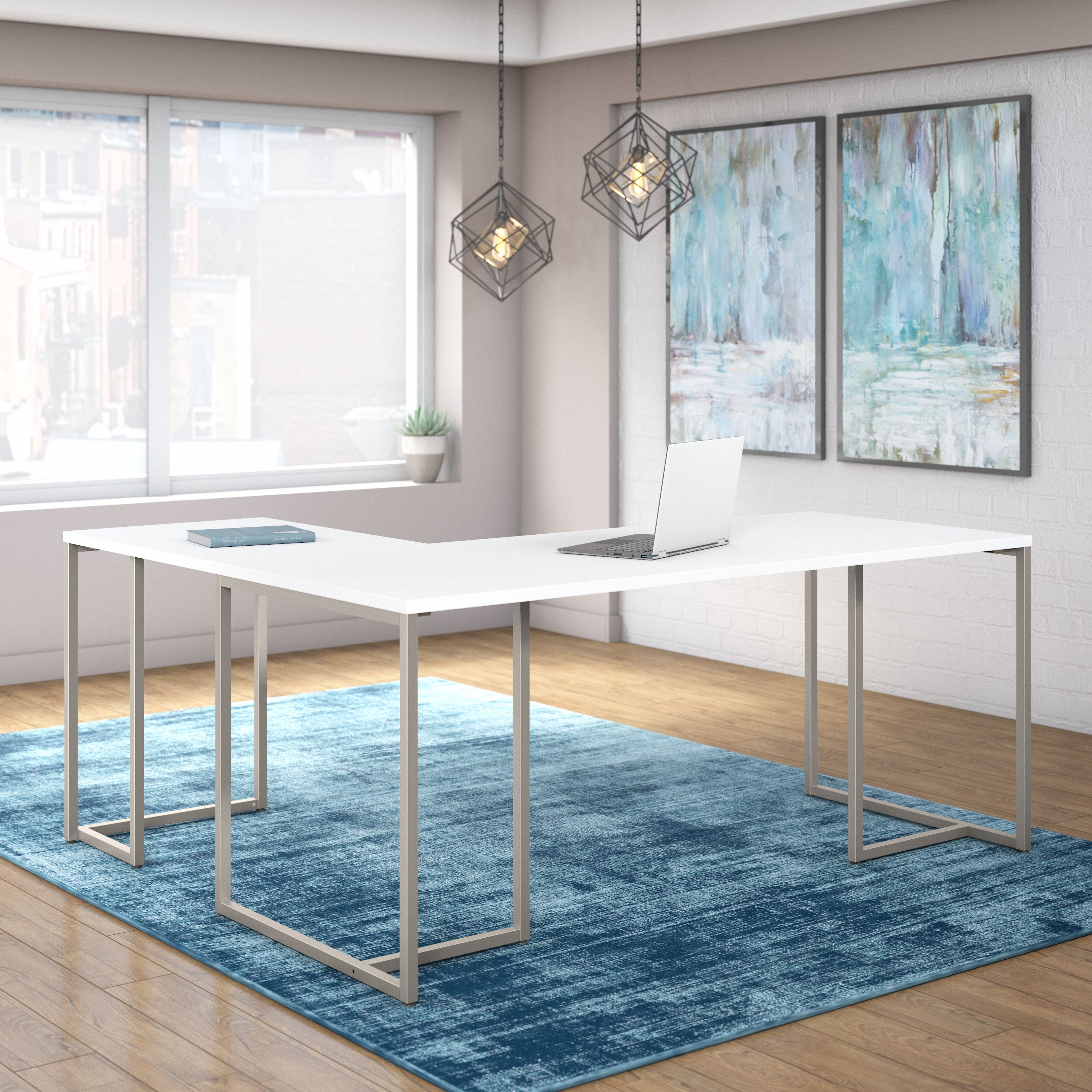 Shop Bush Business Furniture Method 72W L Shaped Desk with 30W Return 01 MTH017WH #color_white