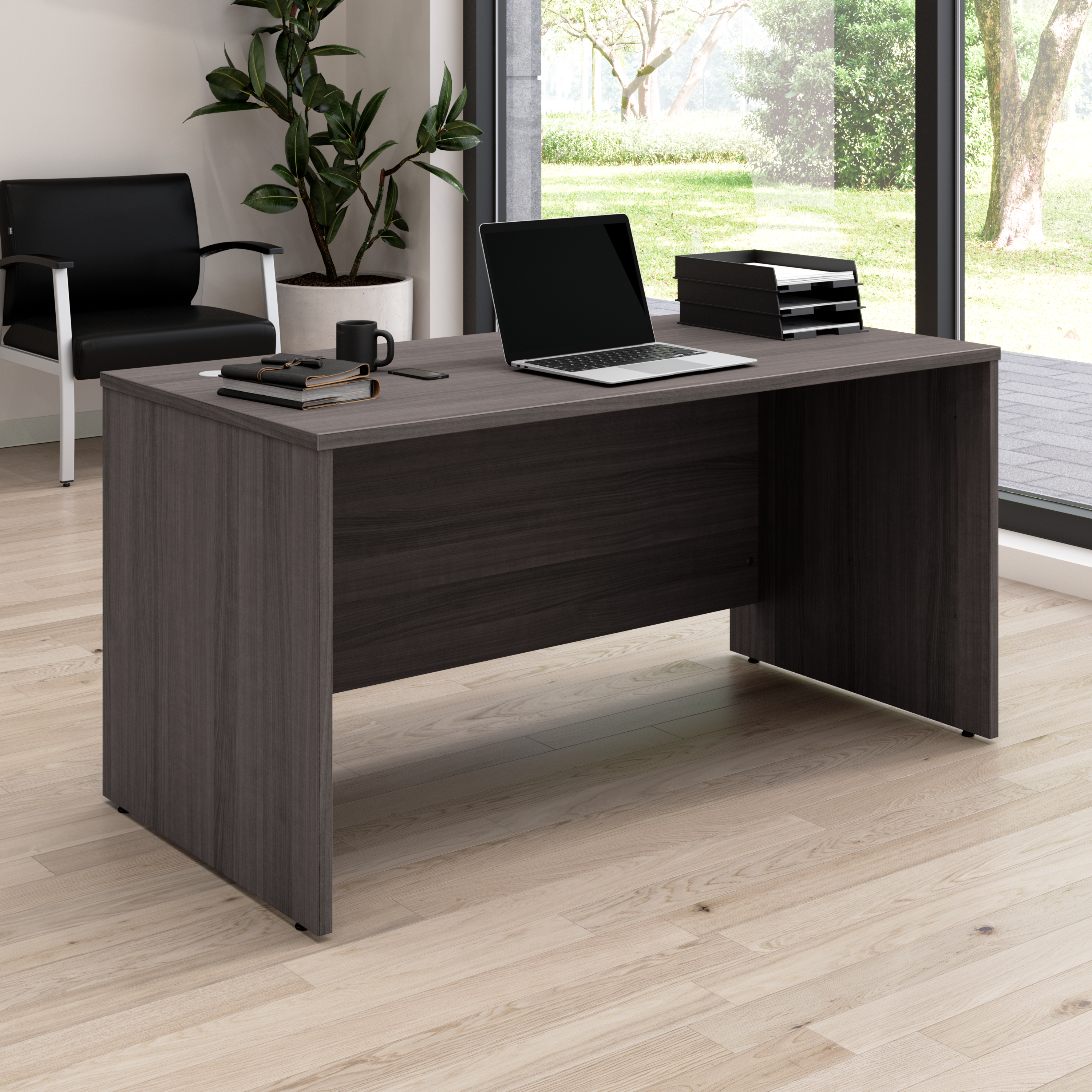 Shop Bush Business Furniture Arrive 60W x 30D Office Desk 01 ARD260SG-Z #color_storm gray