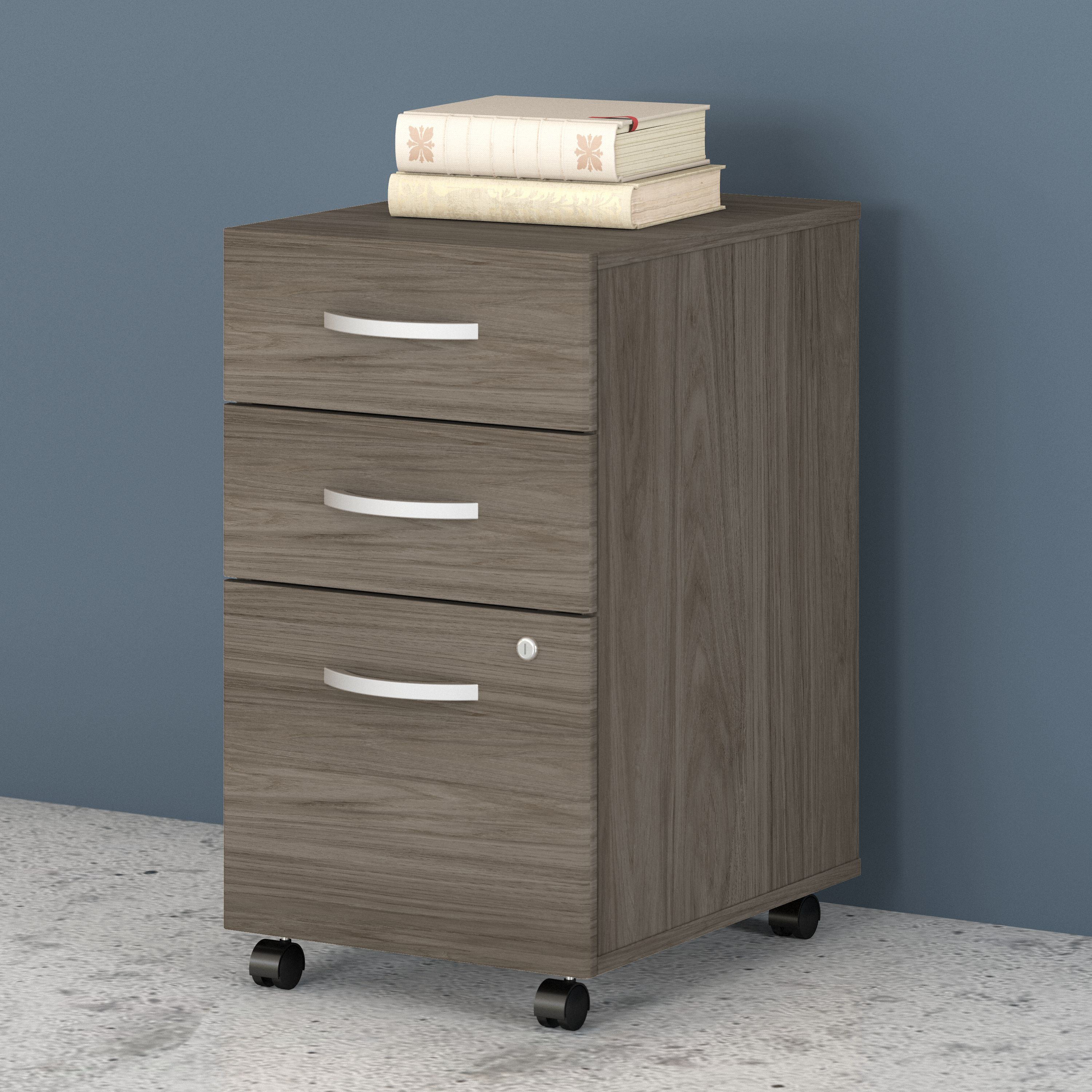 Shop Bush Business Furniture Studio C 3 Drawer Mobile File Cabinet 01 SCF216MHSU #color_modern hickory