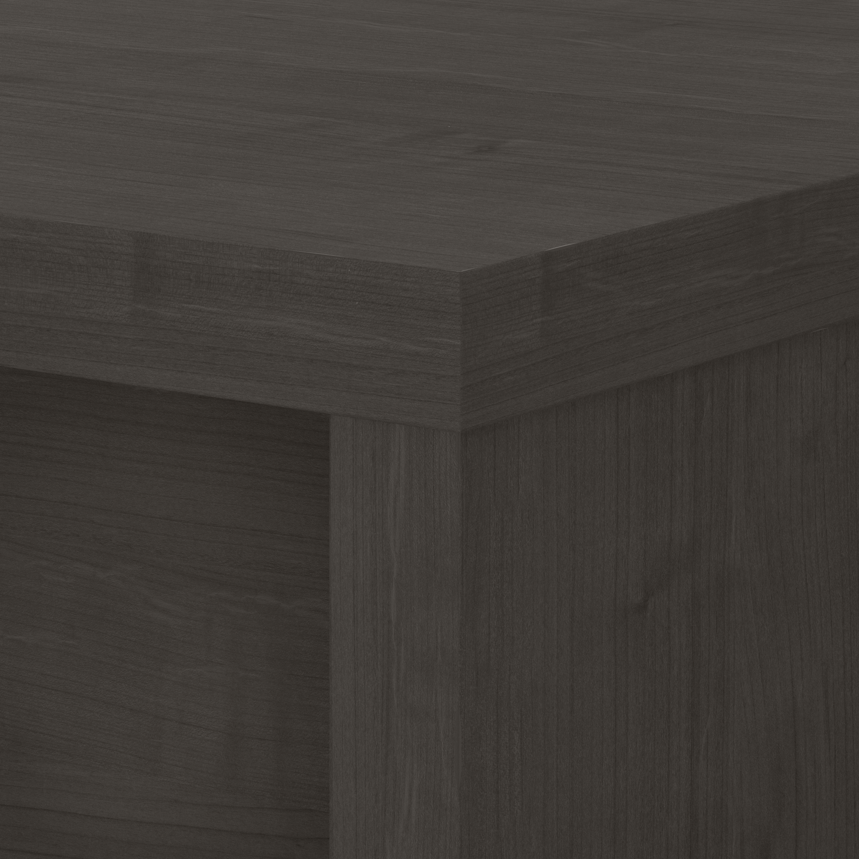 Shop Bush Business Furniture Echo L Shaped Bow Front Desk 04 ECH025CM #color_charcoal maple