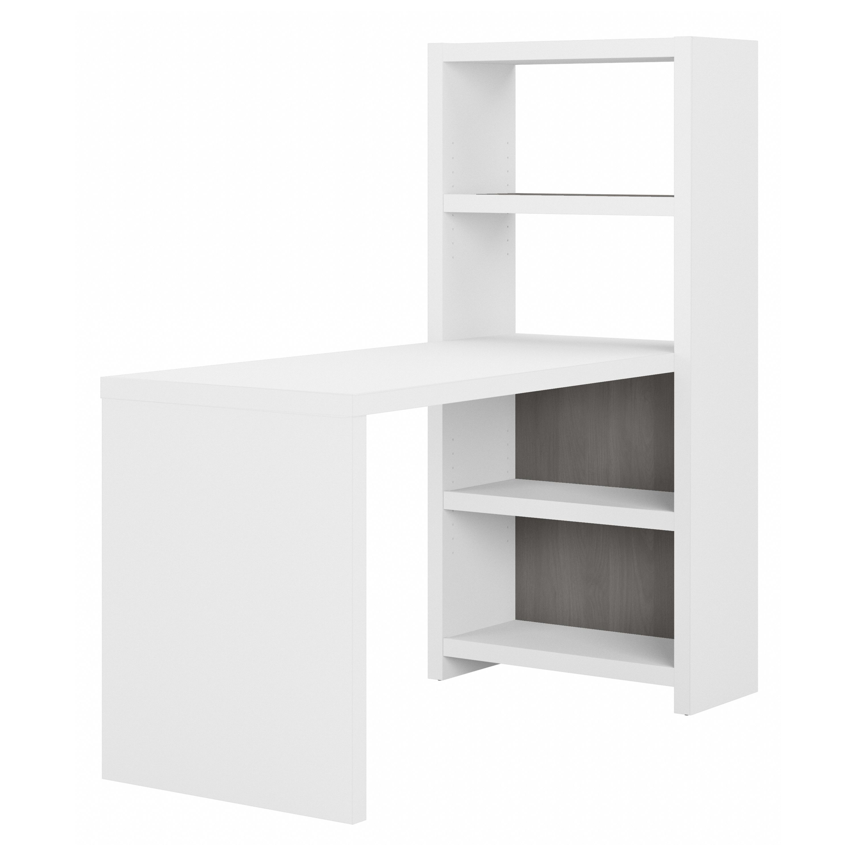 Shop Bush Business Furniture Echo 56W Craft Table 02 ECH023WHMG #color_pure white/modern gray