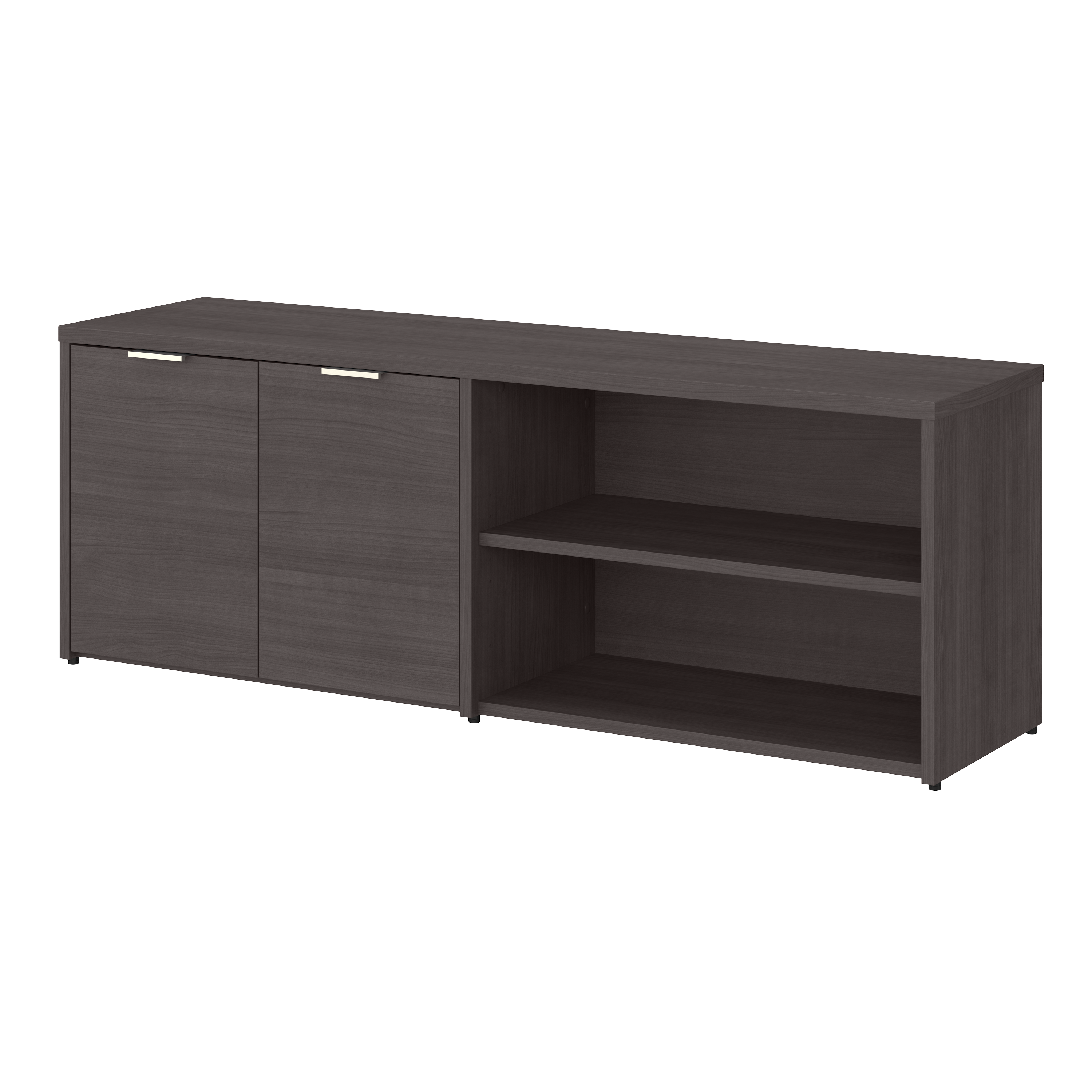 Shop Bush Business Furniture Jamestown Low Storage Cabinet with Doors and Shelves 02 JTS160SG #color_storm gray