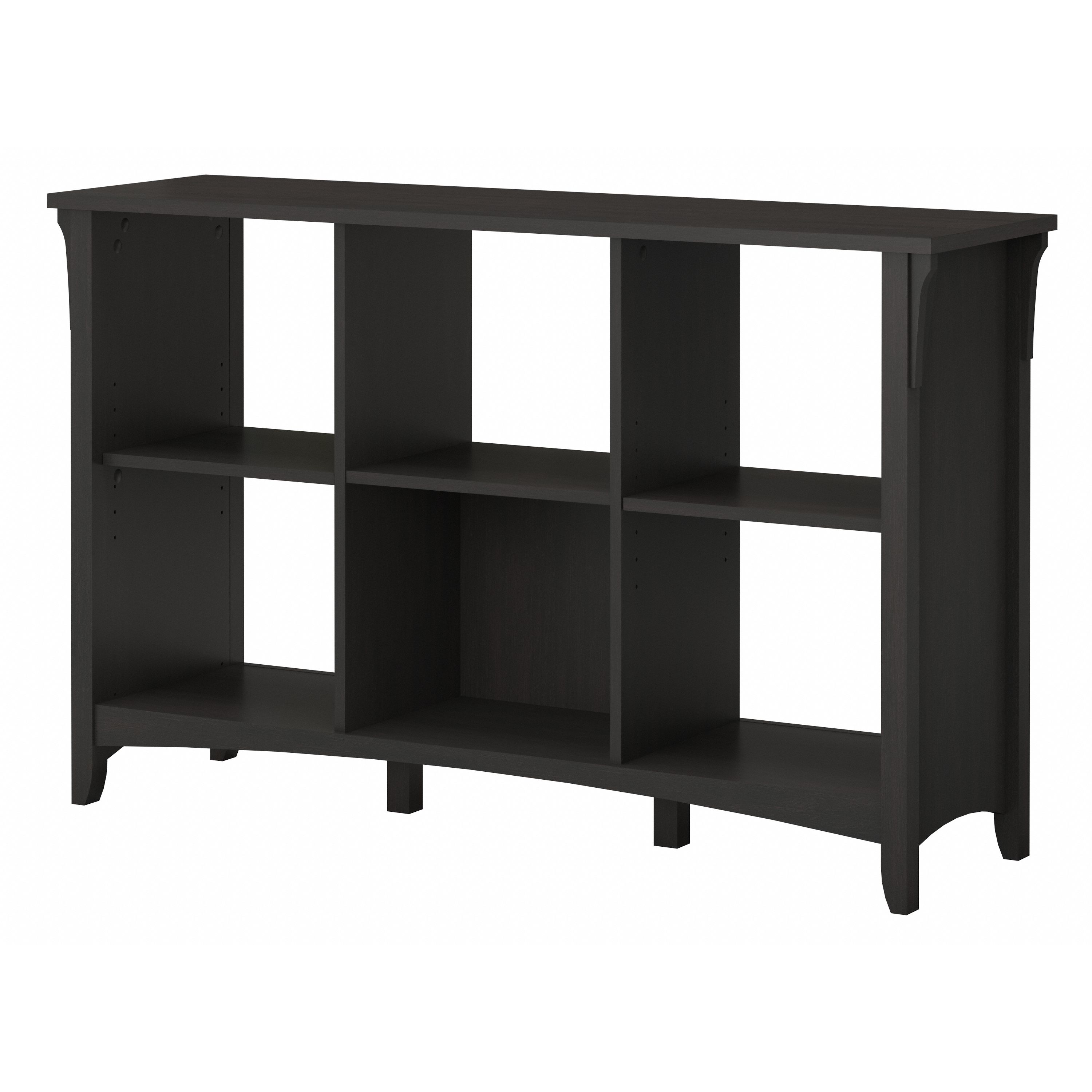 Shop Bush Furniture Salinas 6 Cube Organizer 02 SAB148VB-03 #color_vintage black