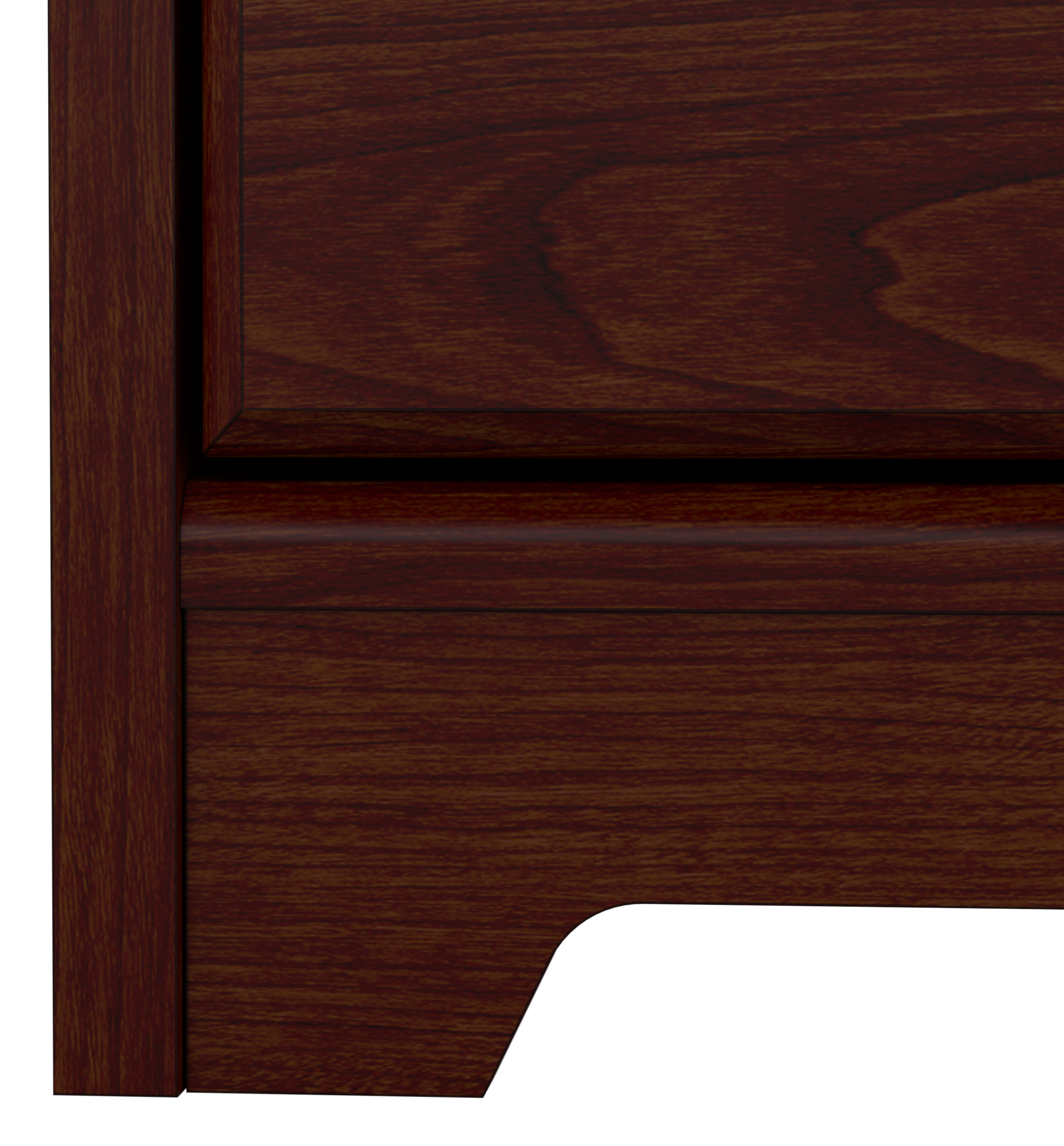 Shop Bush Furniture Cabot Tall Bathroom Storage Cabinet with Doors 04 WC31499-Z1 #color_harvest cherry