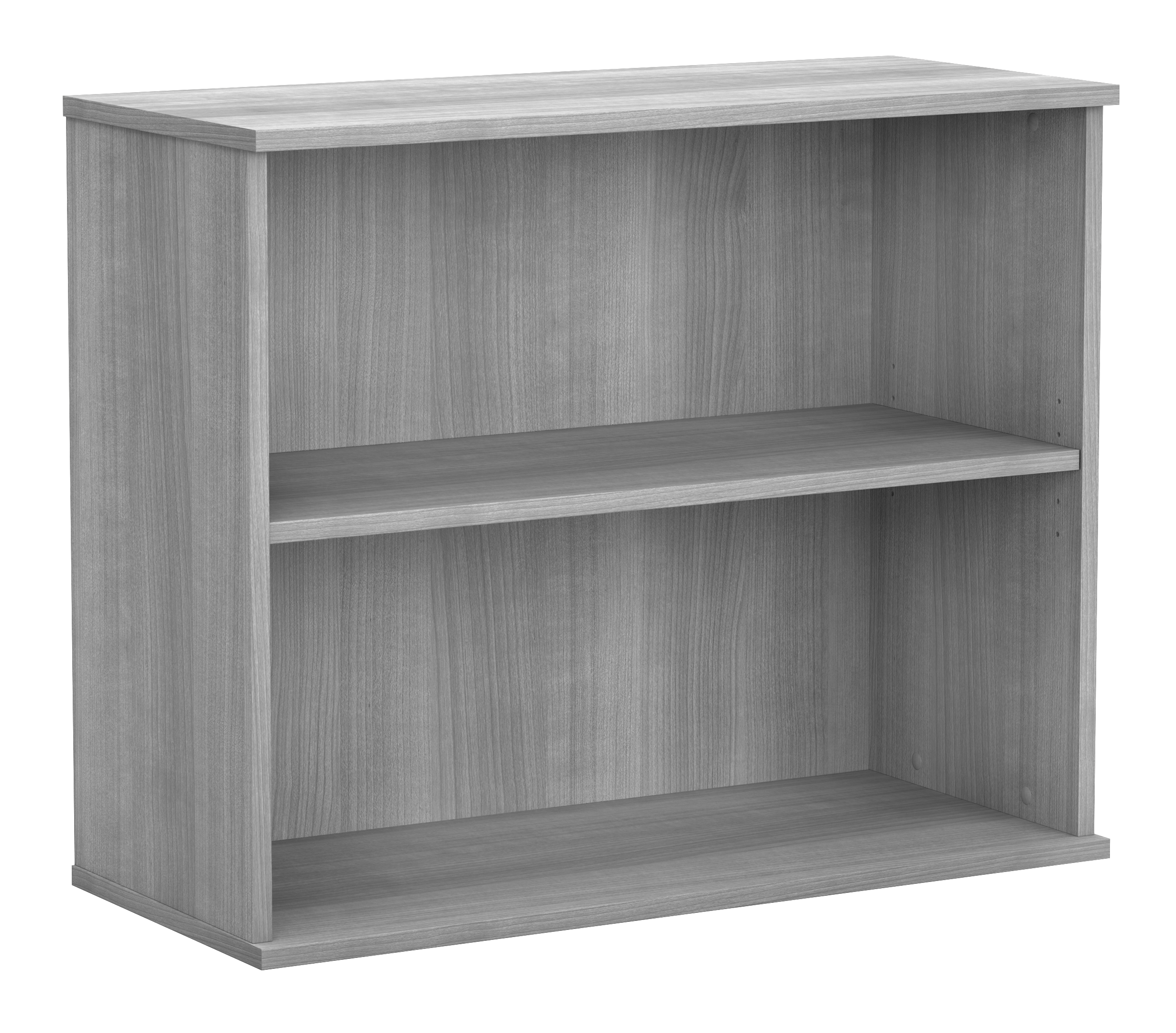 Shop Bush Business Furniture Hybrid Small 2 Shelf Bookcase 02 HY3036PG-Z #color_platinum gray