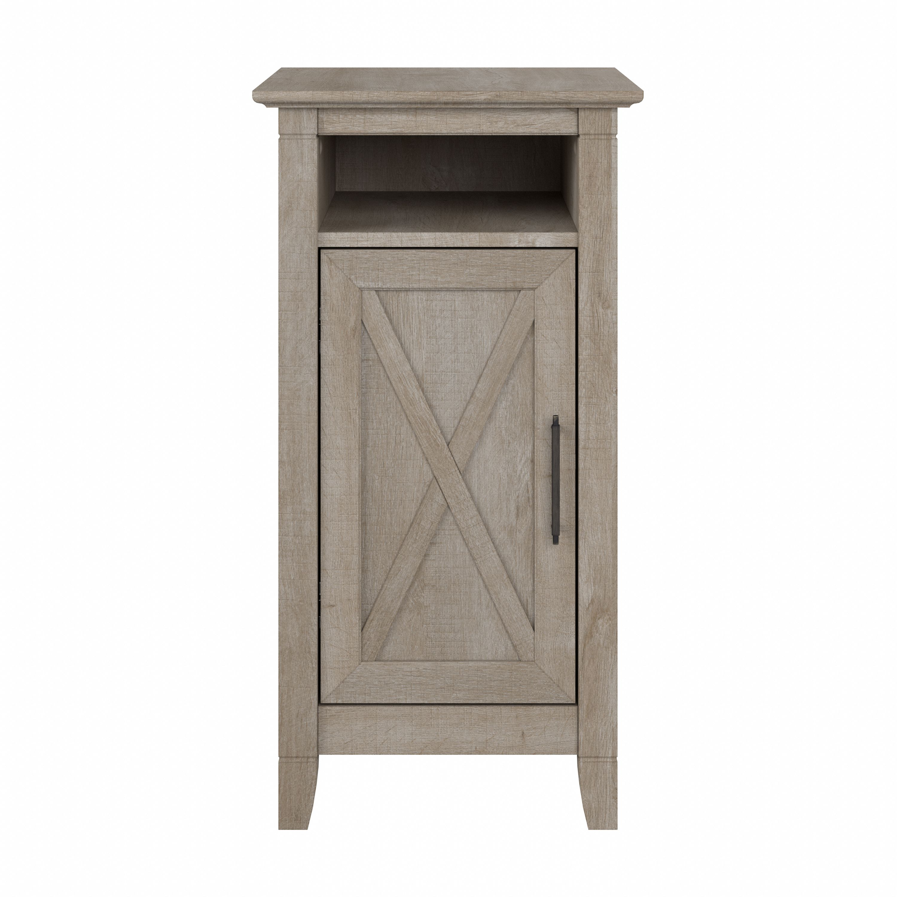 Shop Bush Furniture Key West Small Bathroom Storage Cabinet 03 KWS116WG-Z1 #color_washed gray
