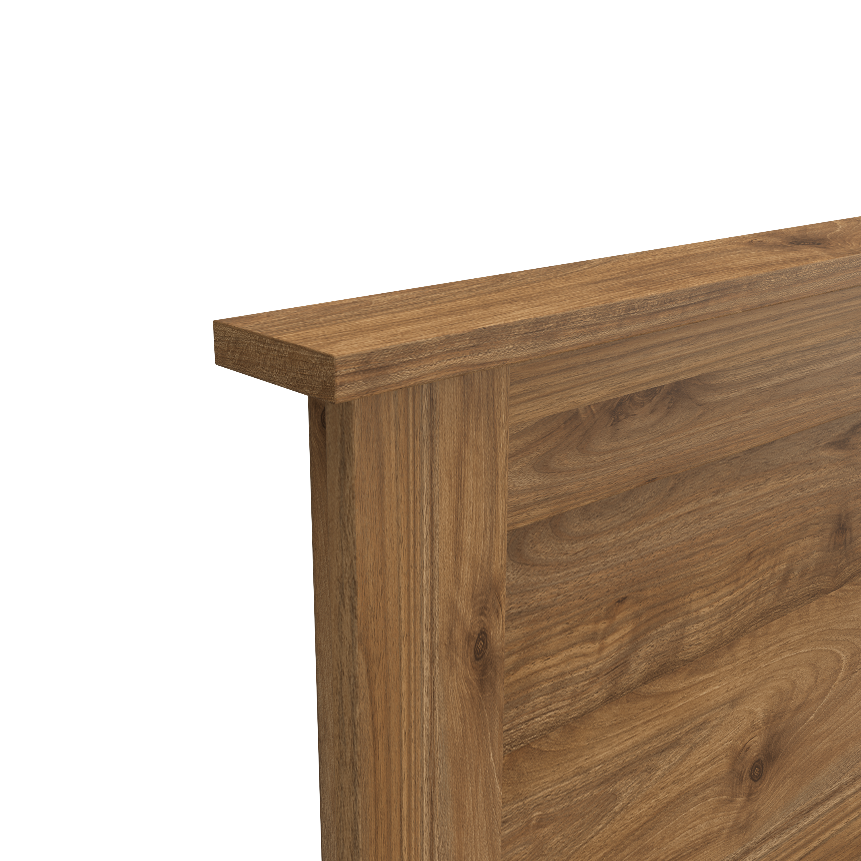 Shop Bush Furniture Somerset Full/Queen Size Headboard, Dresser and Nightstand Bedroom Set 03 SET003FW #color_fresh walnut