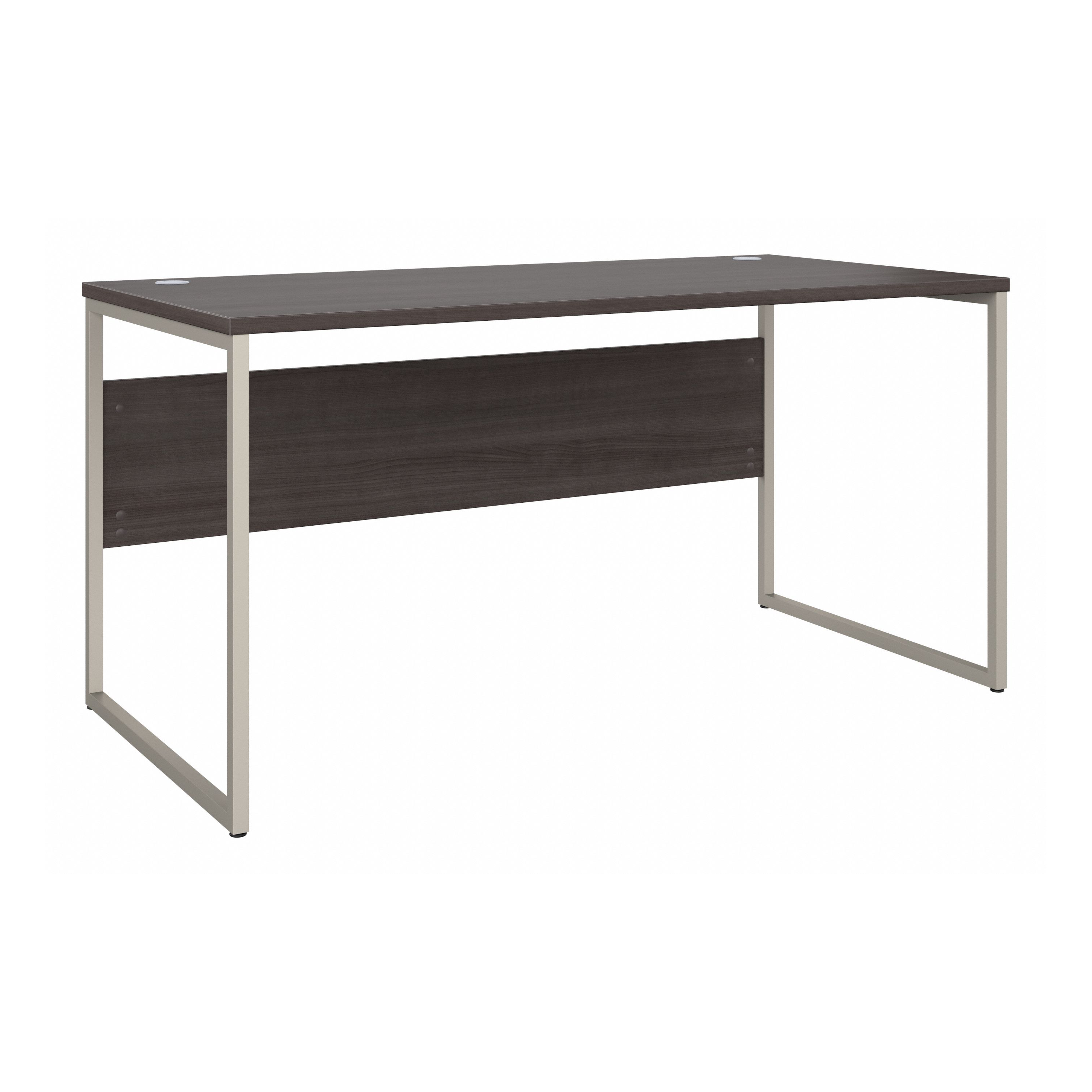Shop Bush Business Furniture Hybrid 60W x 30D Computer Table Desk with Metal Legs 02 HYD360SG #color_storm gray