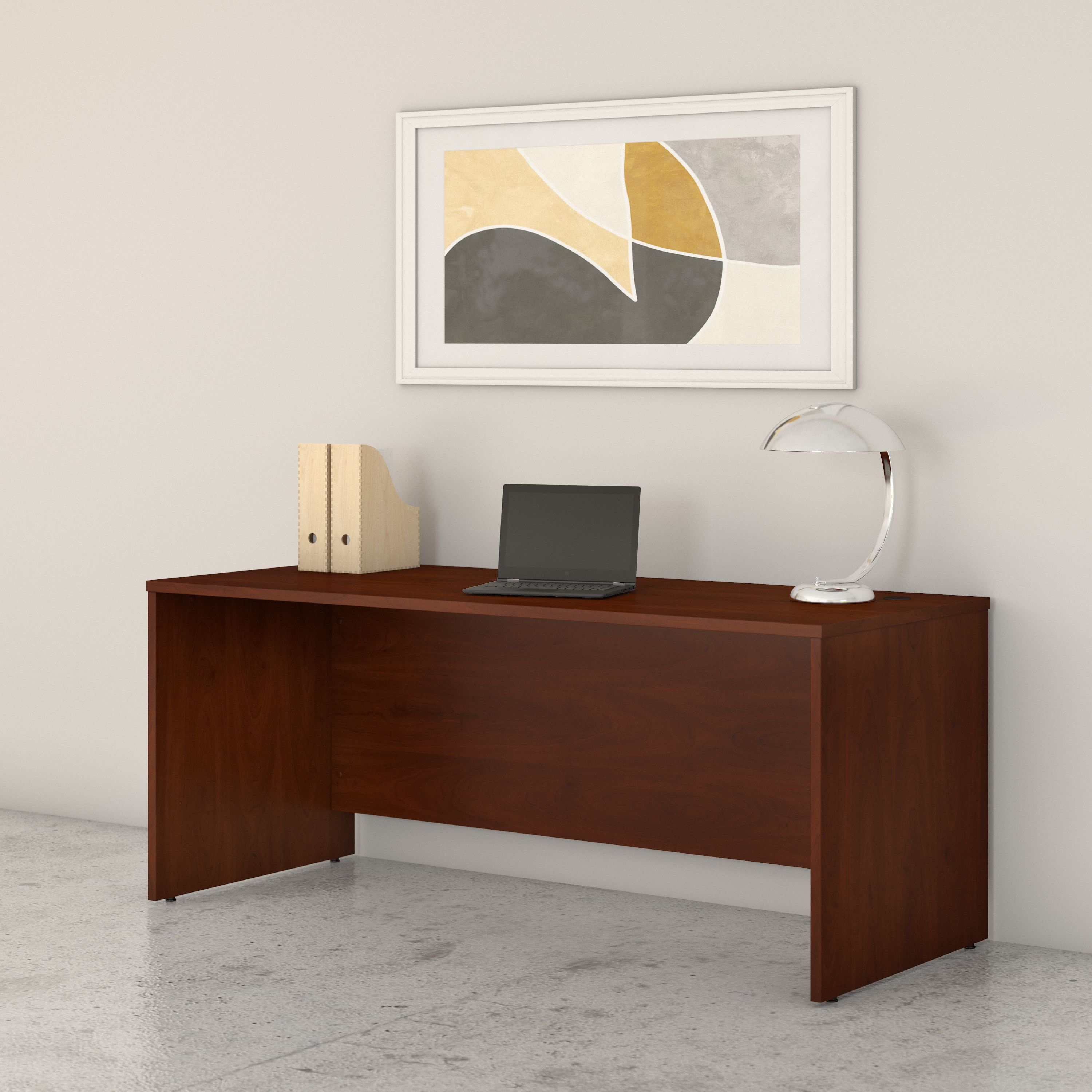 Shop Bush Business Furniture Studio C 72W x 30D Office Desk 01 SCD272HC #color_hansen cherry