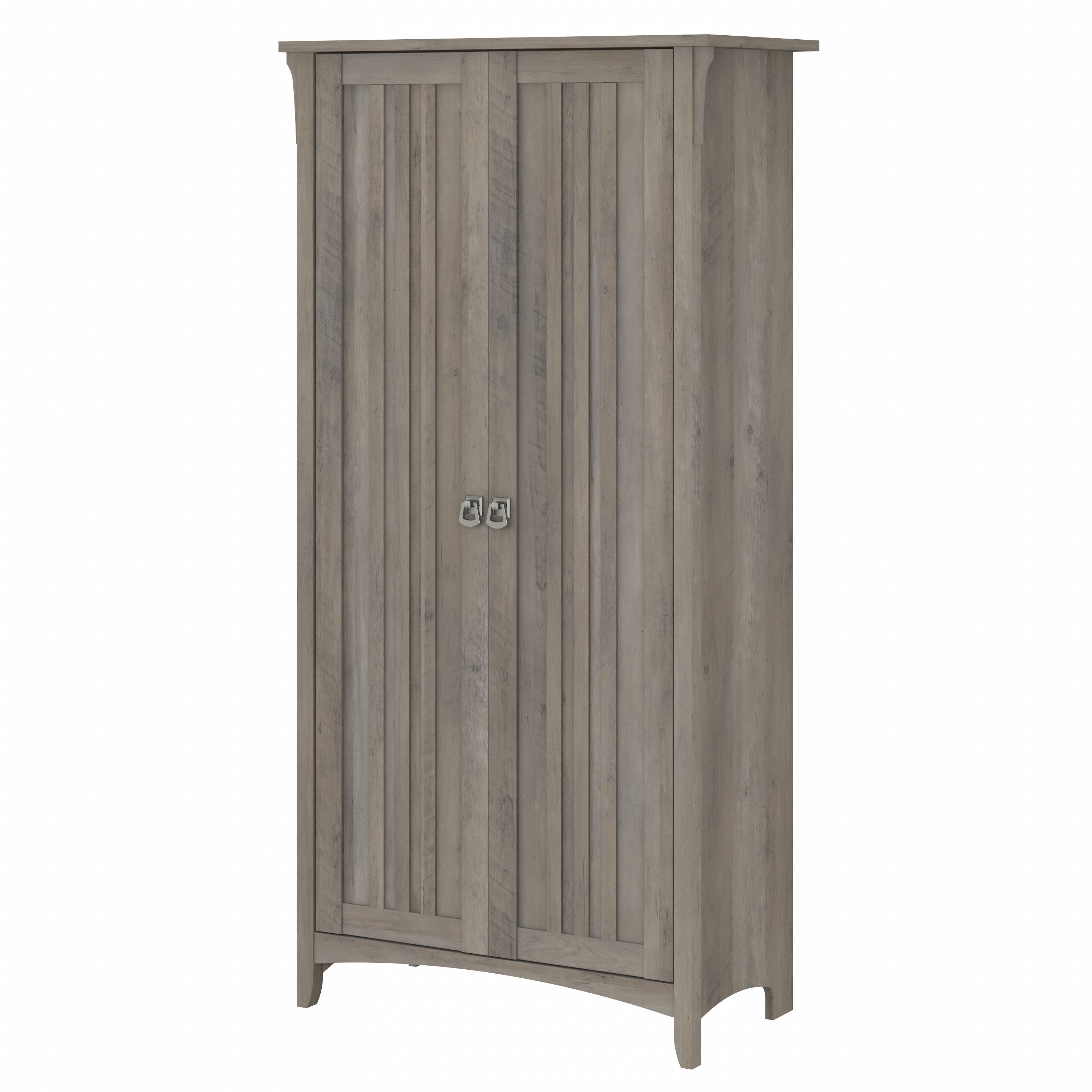 Shop Bush Furniture Salinas Bathroom Storage Cabinet with Doors 02 SAL015DG #color_driftwood gray