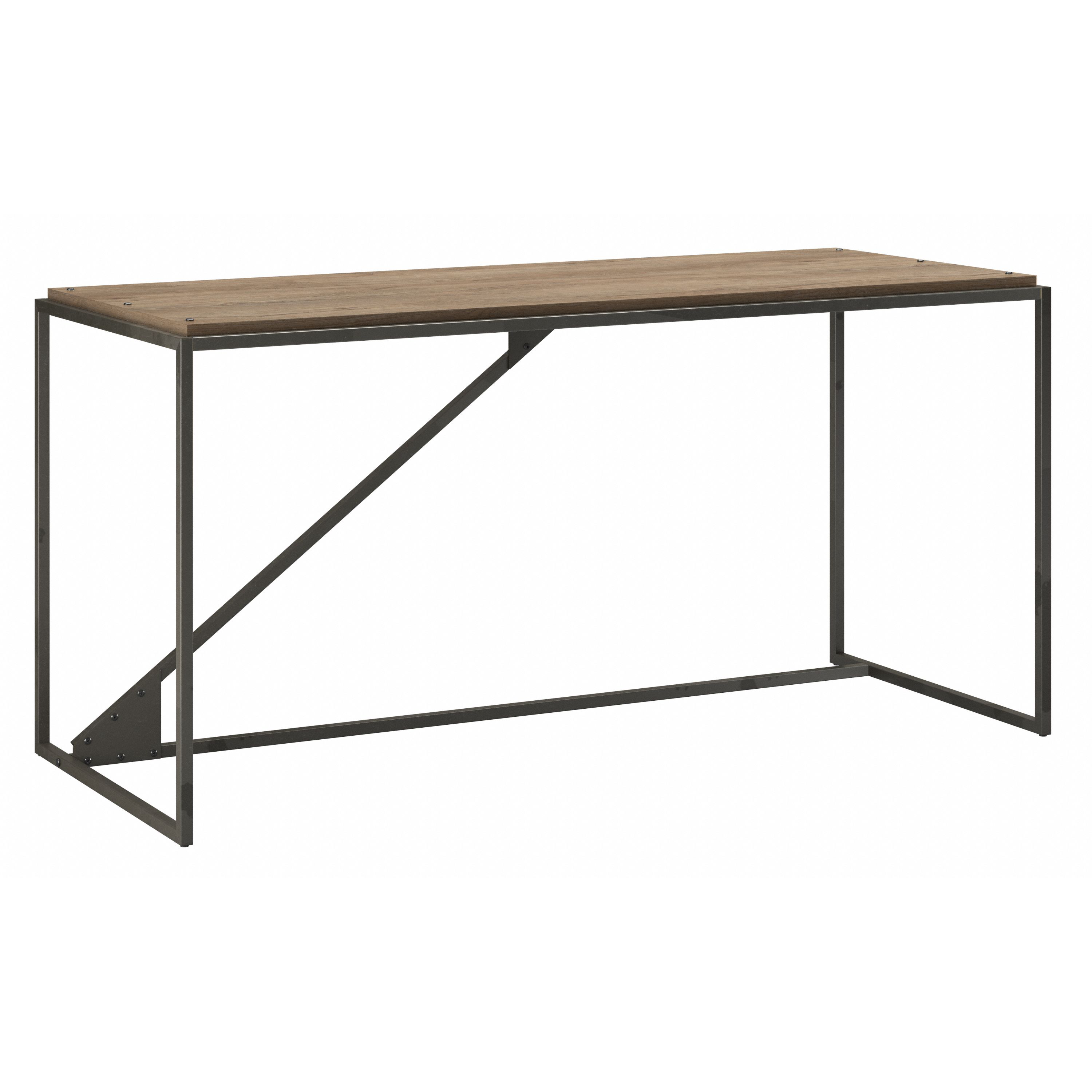 Shop Bush Furniture Refinery 62W Industrial Desk 02 RFD162RG-03 #color_rustic gray