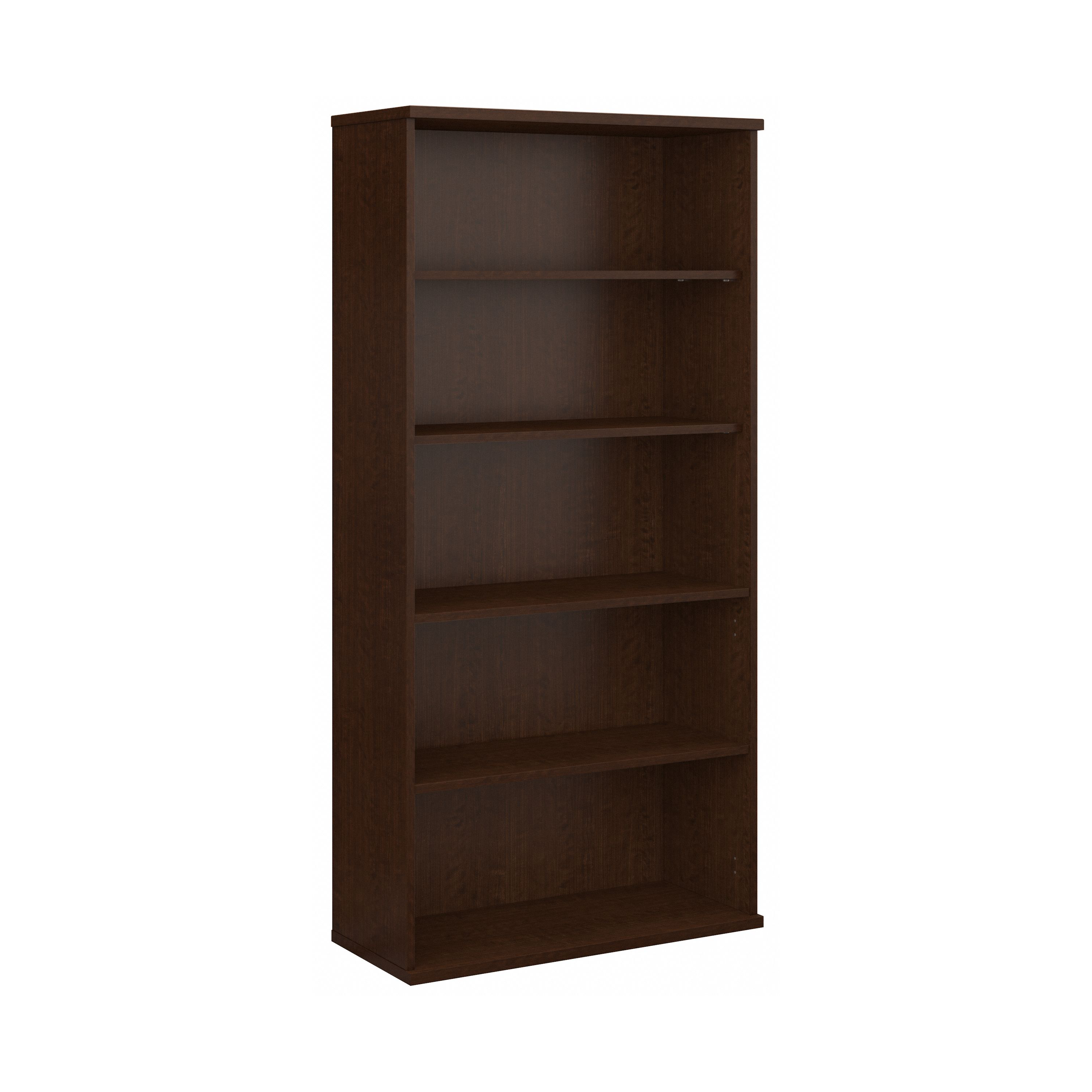 Shop Bush Business Furniture Series C 36W 5 Shelf Bookcase 02 WC12914 #color_mocha cherry