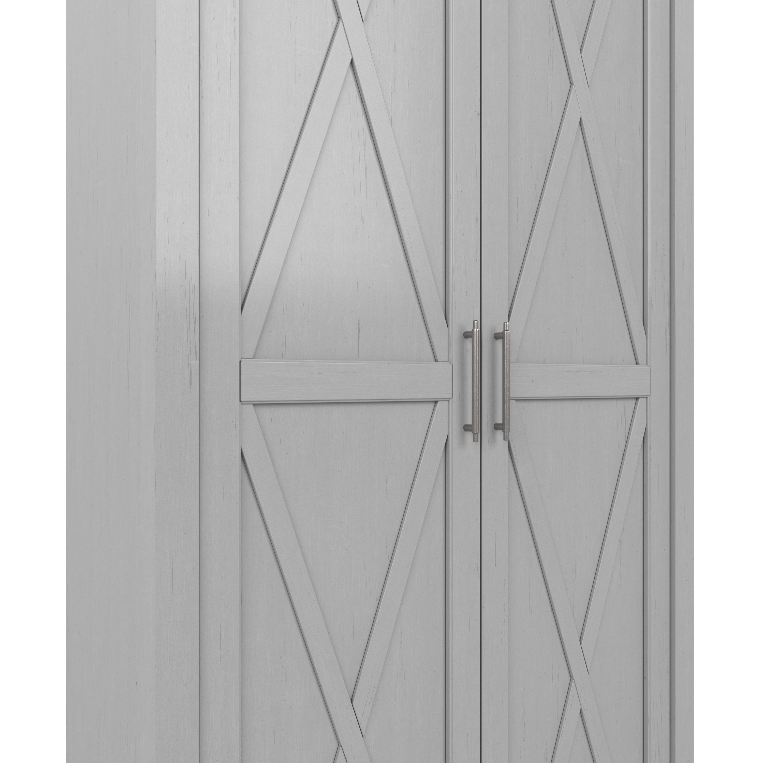 Shop Bush Furniture Key West Tall Storage Cabinet with Doors 03 KWS266CG-03 #color_cape cod gray