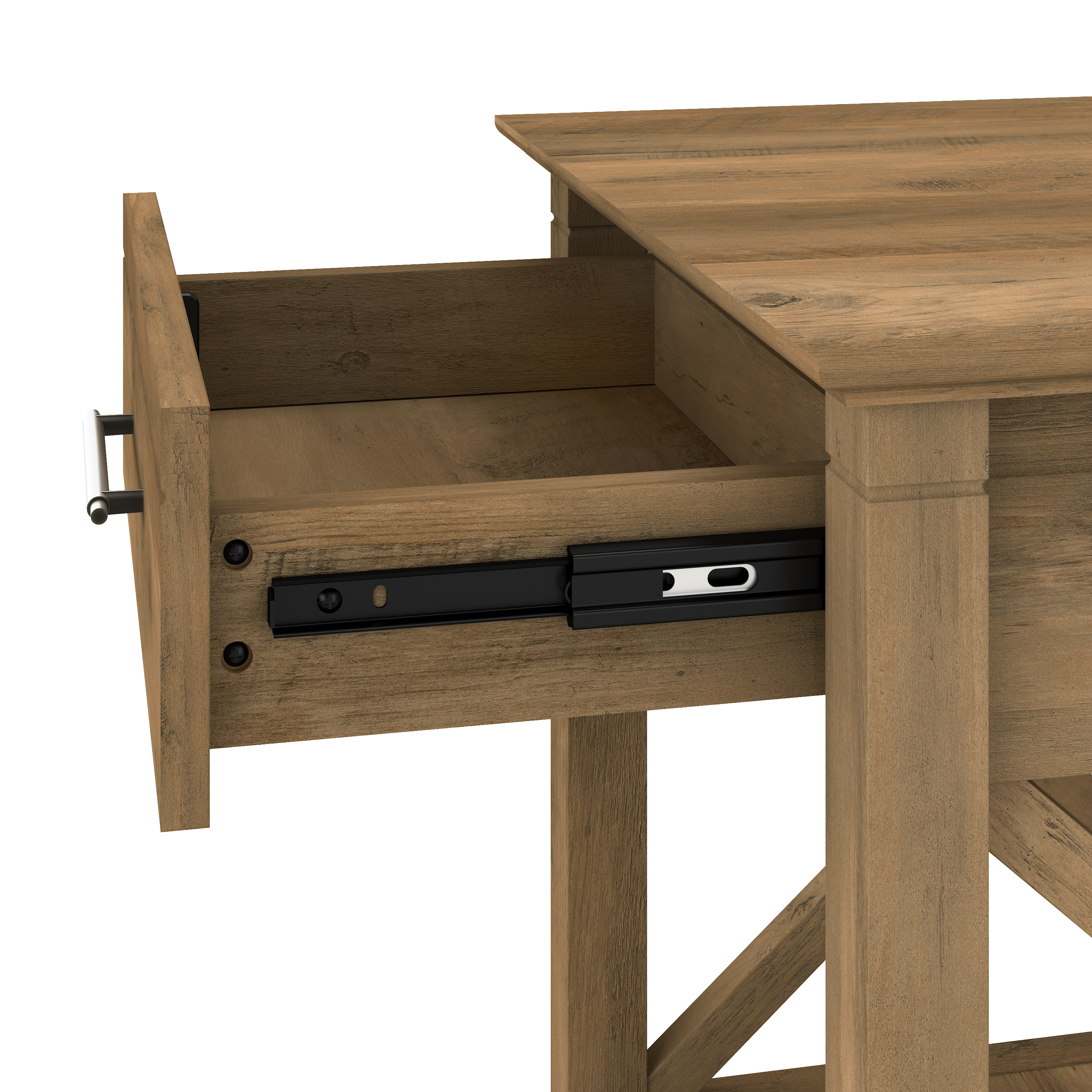Shop Bush Furniture Key West Nightstand with Drawer 03 KWT120RCP-Z #color_reclaimed pine