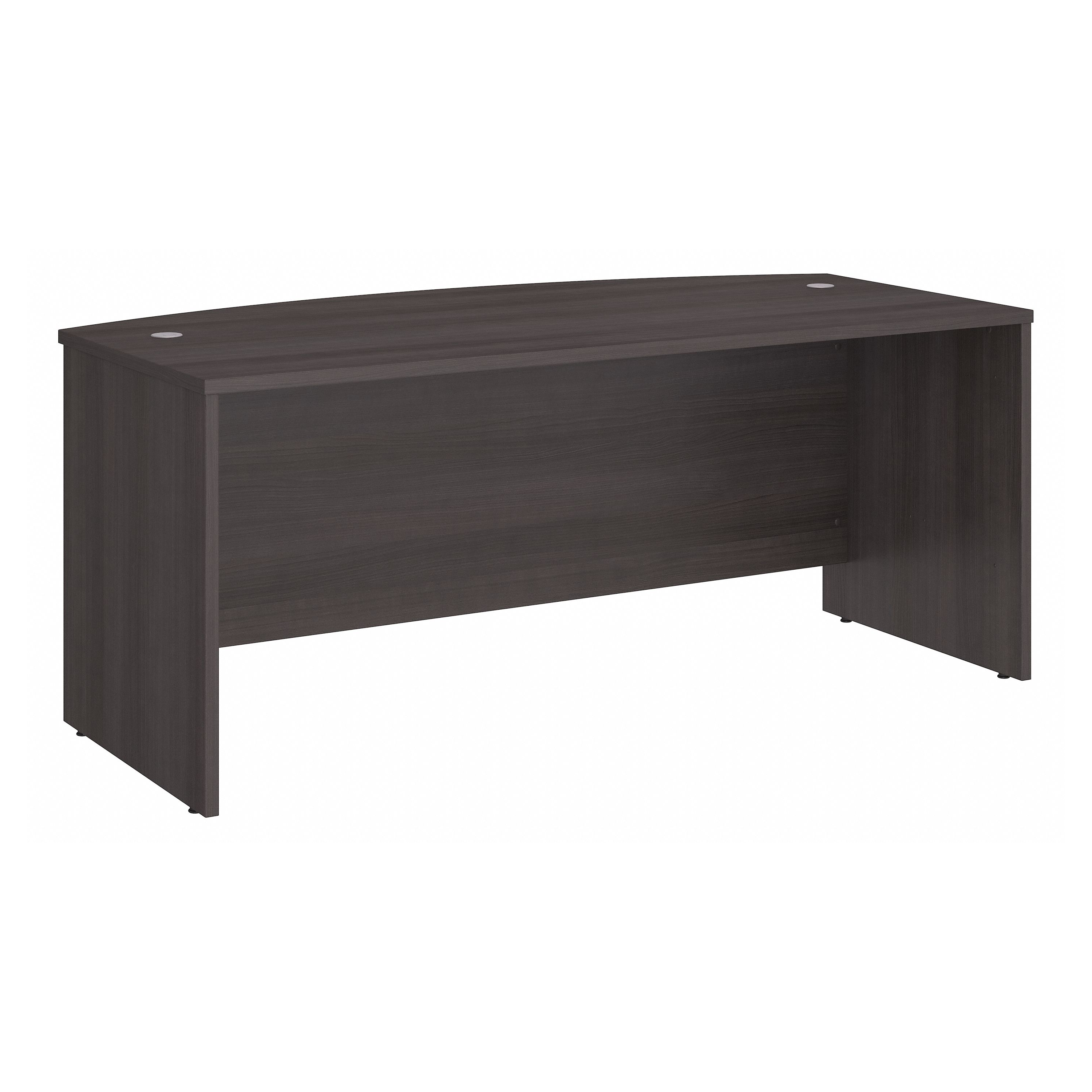 Shop Bush Business Furniture Studio C 72W x 36D Bow Front Desk 02 SCD172SG #color_storm gray