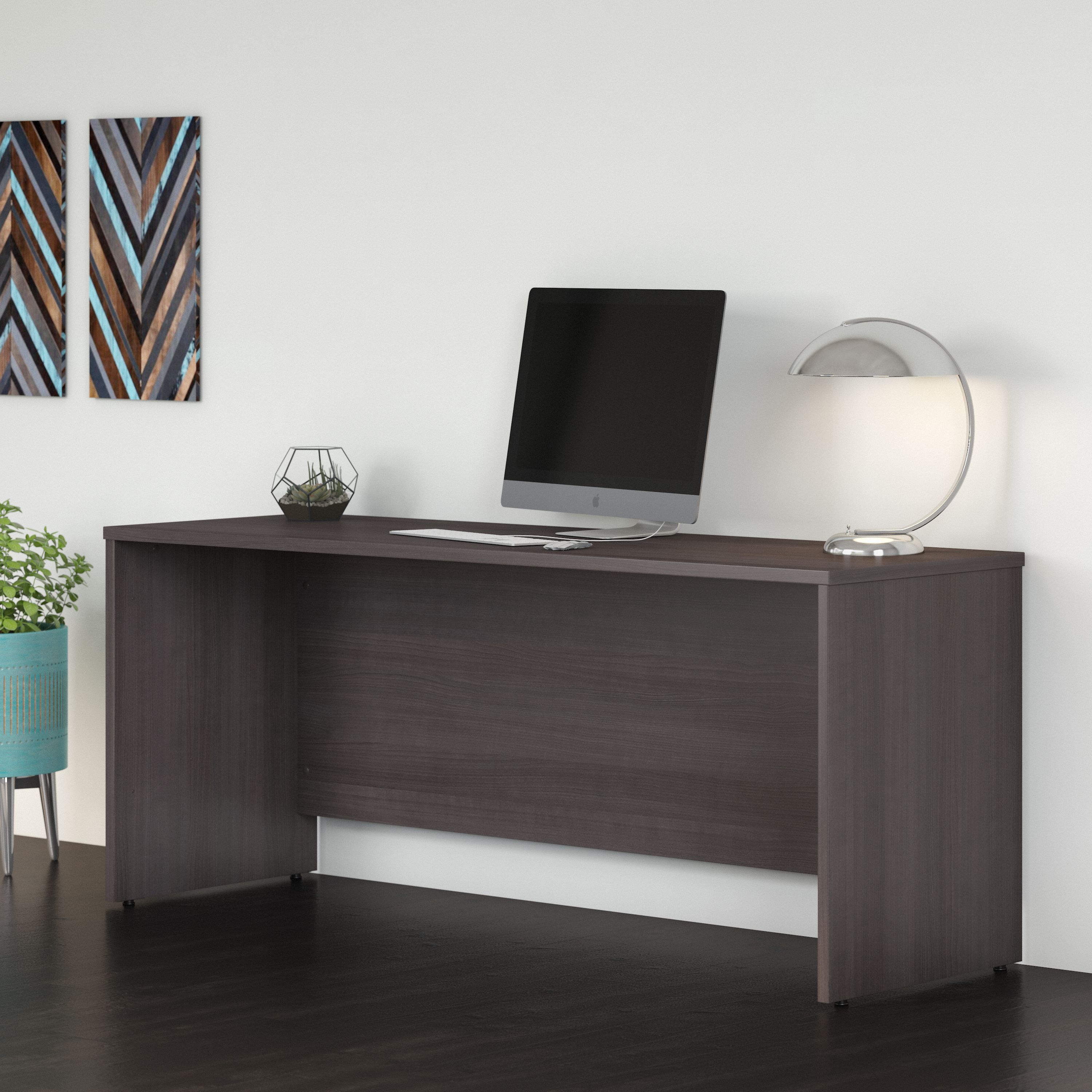 Shop Bush Business Furniture Studio C 72W x 24D Credenza Desk 01 SCD372SG #color_storm gray