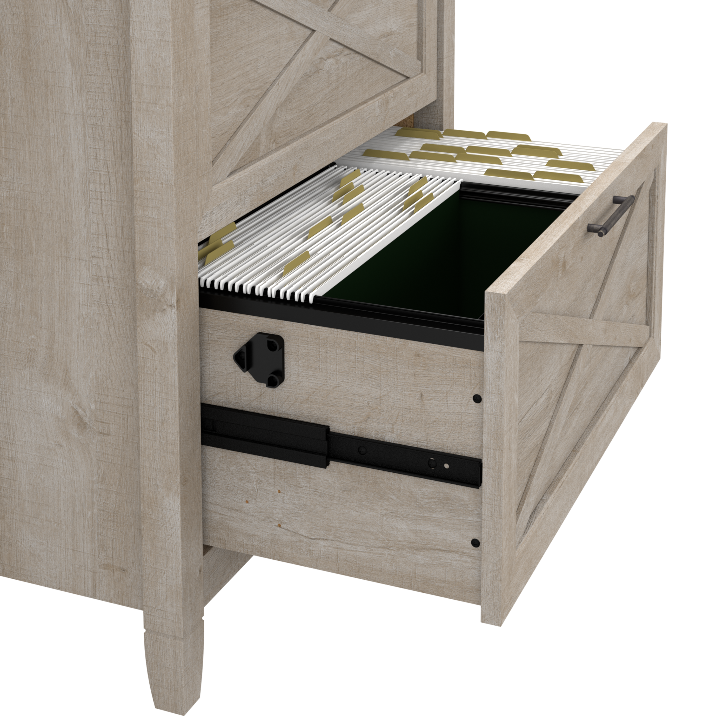 Shop Bush Furniture Key West 2 Drawer Lateral File Cabinet 03 KWF130WG-03 #color_washed gray