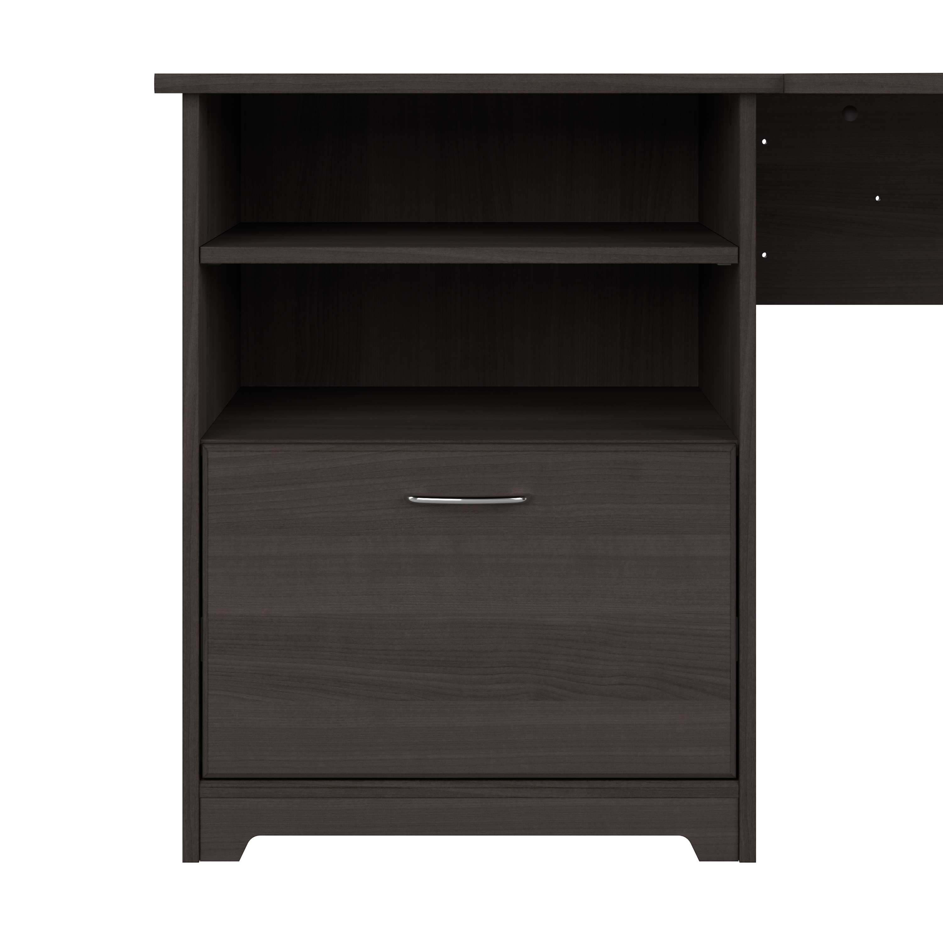 Shop Bush Furniture Cabot 60W Corner Desk with Storage 03 WC31715K #color_heather gray