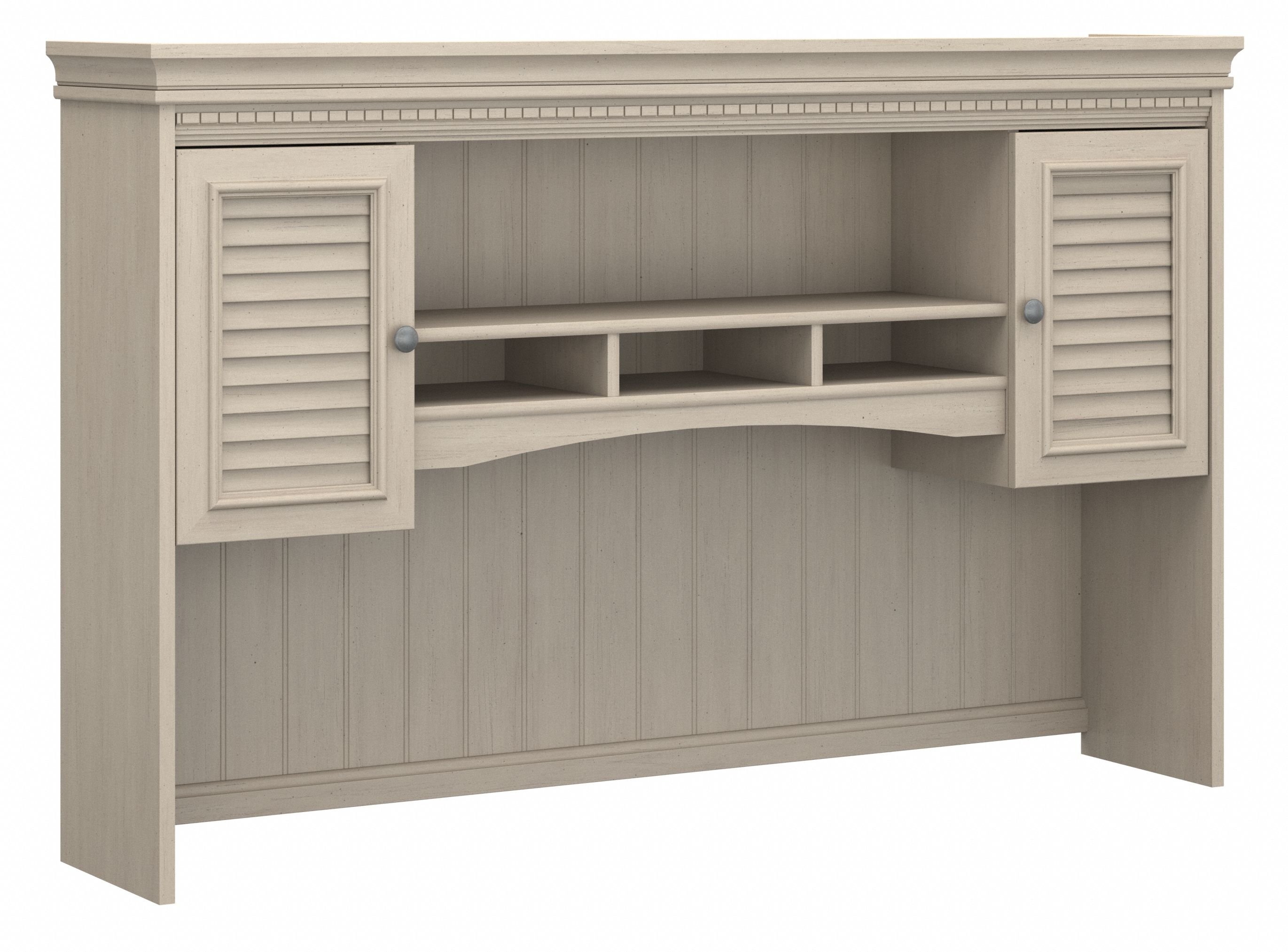 Shop Bush Furniture Fairview 60W Hutch for L Shaped Desk 02 WC53231-03 #color_antique white
