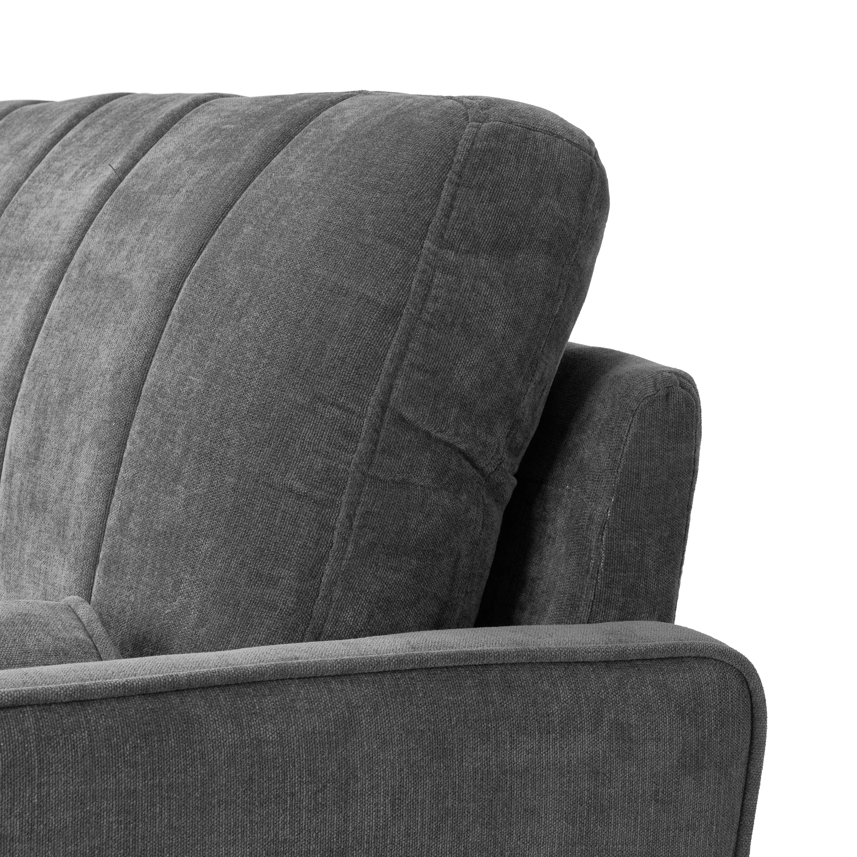 Shop Bush Home Max 77W Sofa MXJ177IGC-03 6 #color_iron gray chenille fabric