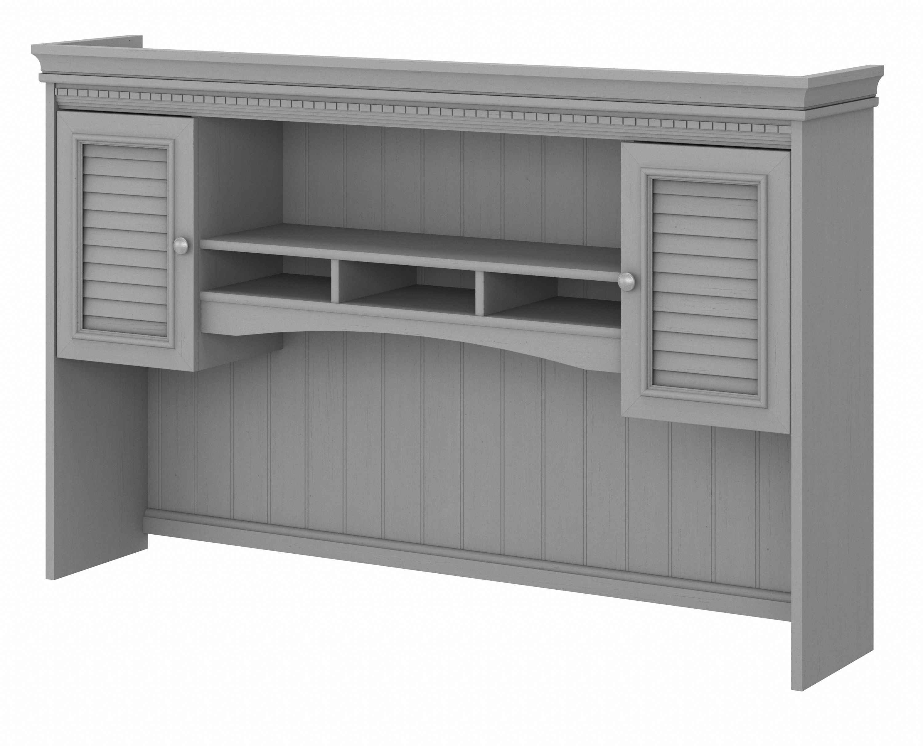 Shop Bush Furniture Fairview 60W Hutch for L Shaped Desk 02 WC53531-03 #color_cape cod gray