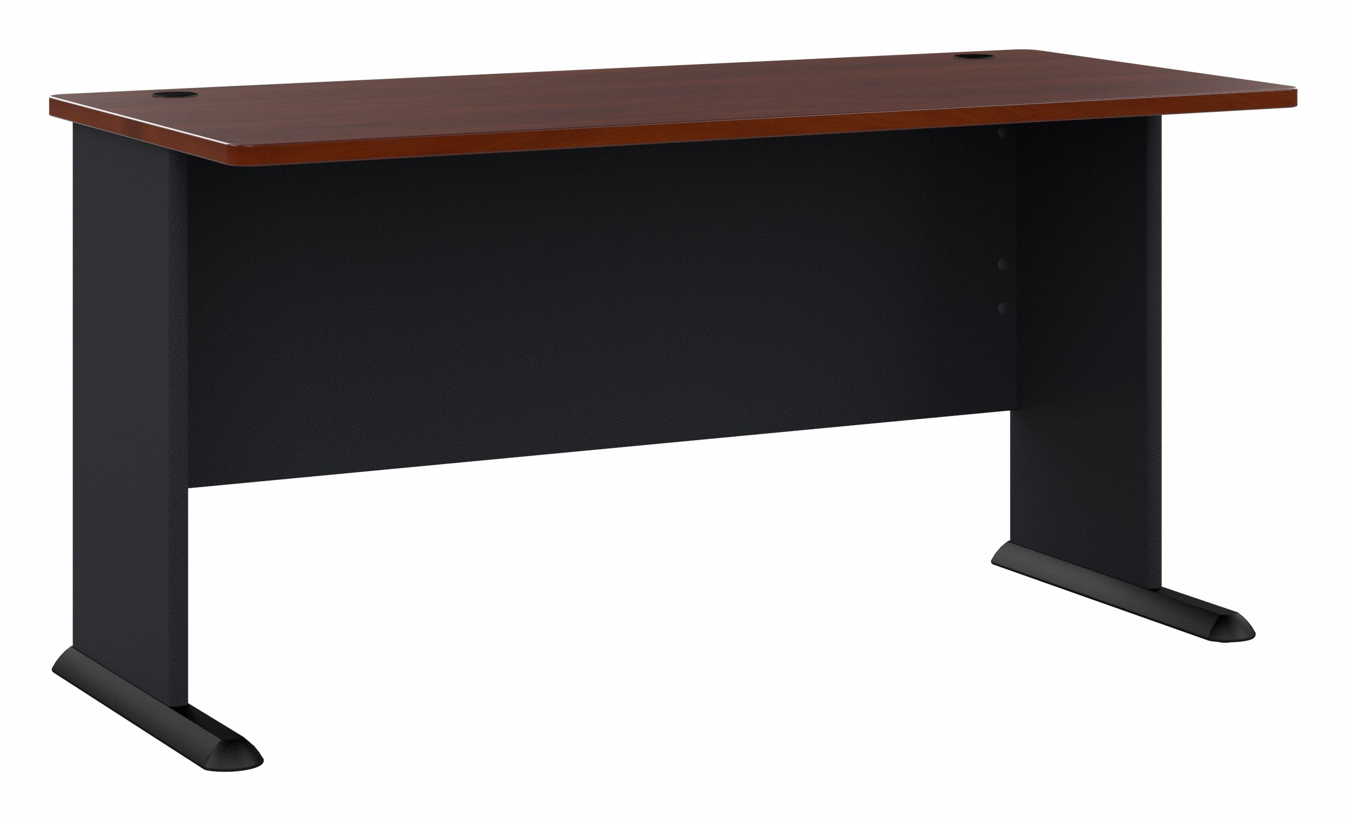 Shop Bush Business Furniture Series A 60W Desk 02 WC90460A #color_hansen cherry/galaxy