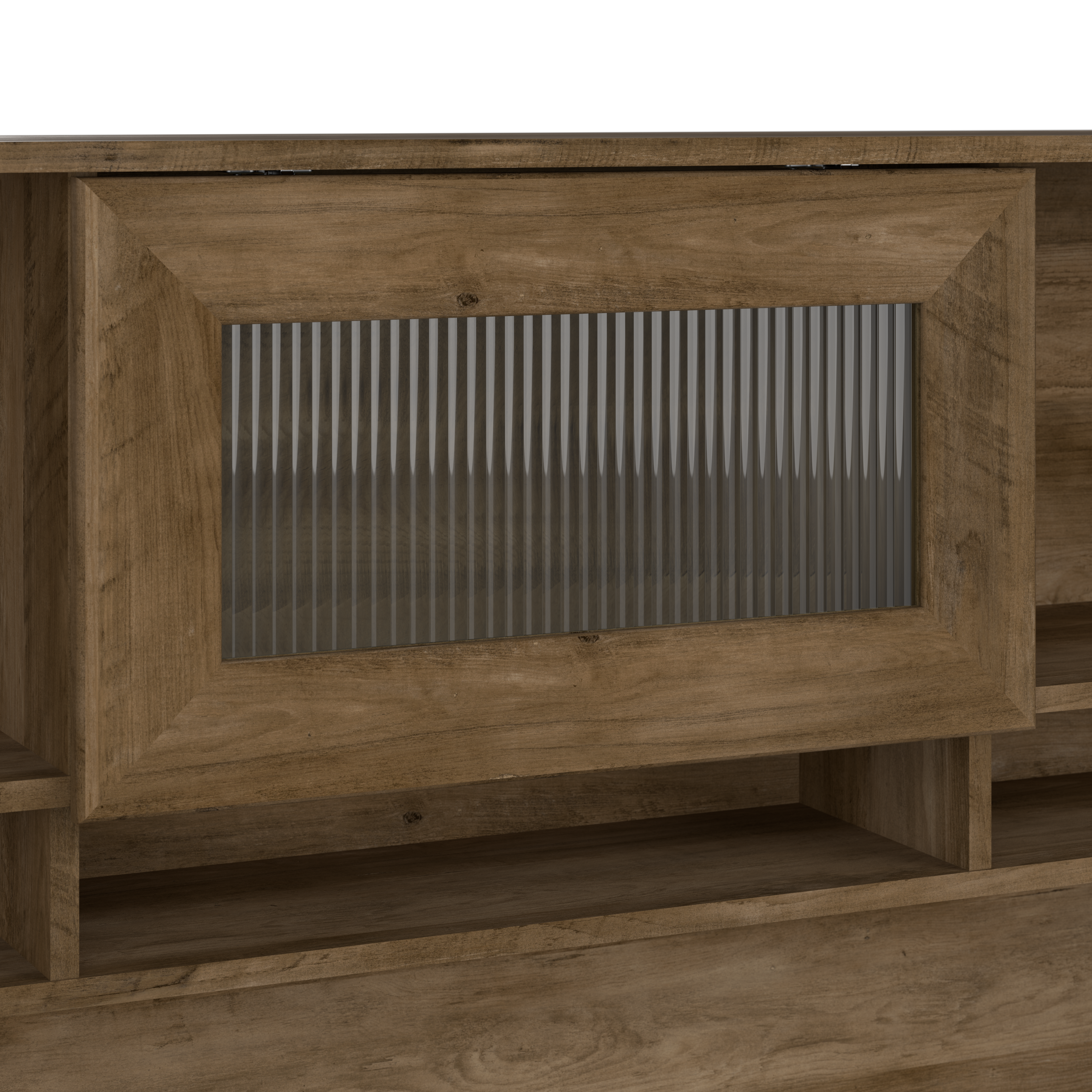 Shop Bush Furniture Cabot 60W Desk Hutch 04 WC31531 #color_reclaimed pine