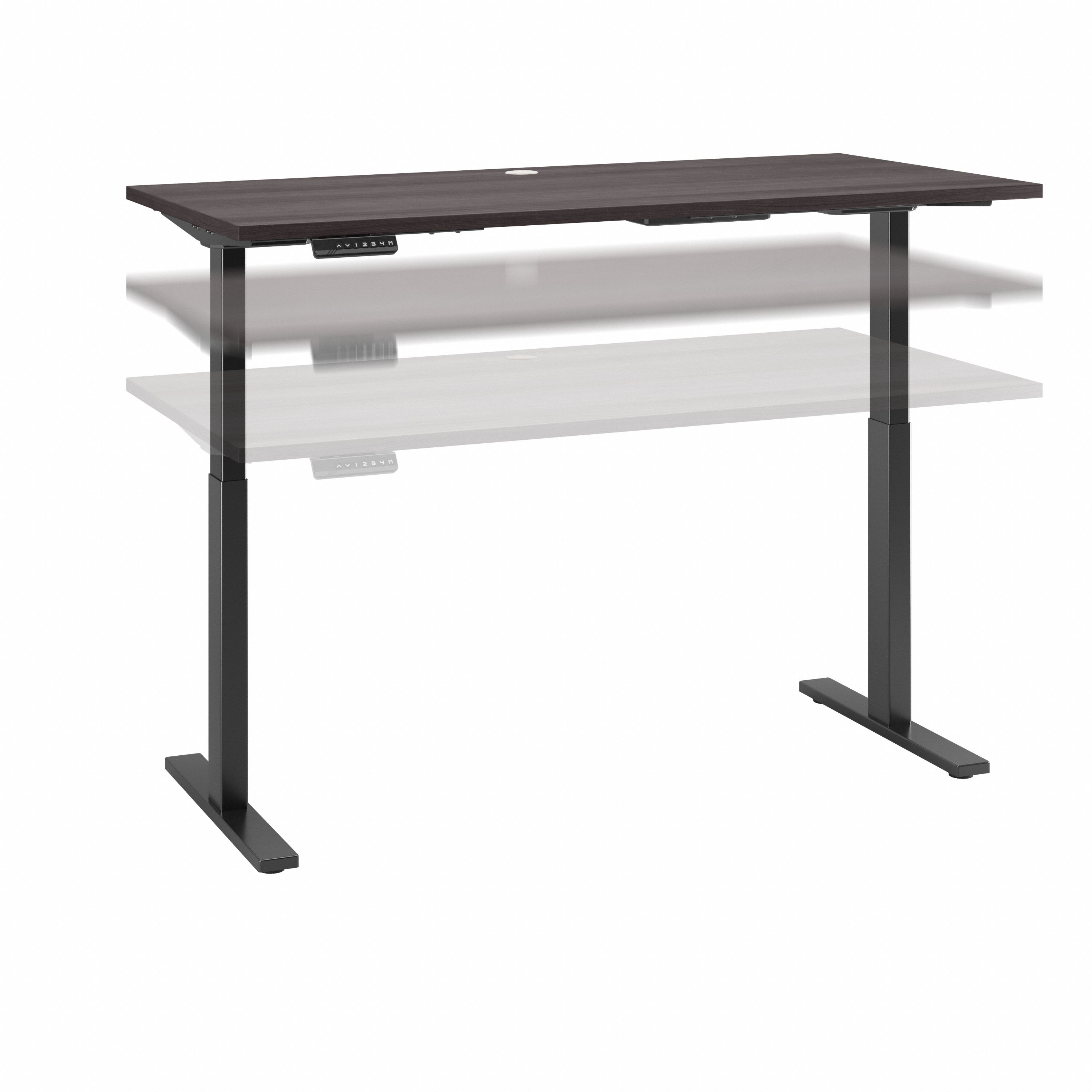 Shop Move 60 Series by Bush Business Furniture 60W x 30D Height Adjustable Standing Desk 02 M6S6030SGBK #color_storm gray/black powder coat