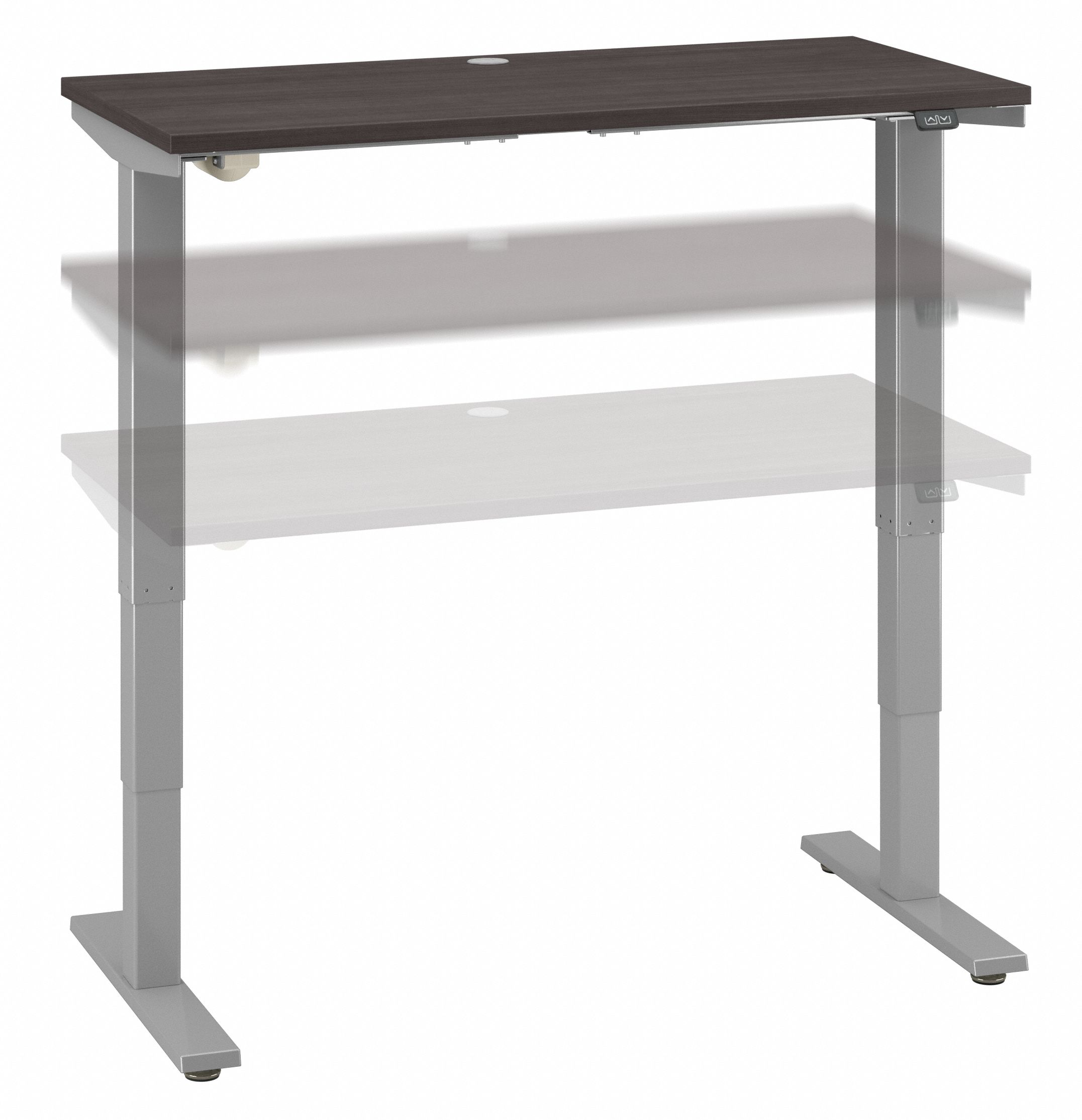 Shop Bush Furniture Cabot 48W x 24D Electric Height Adjustable Standing Desk 02 WC31711K #color_storm gray