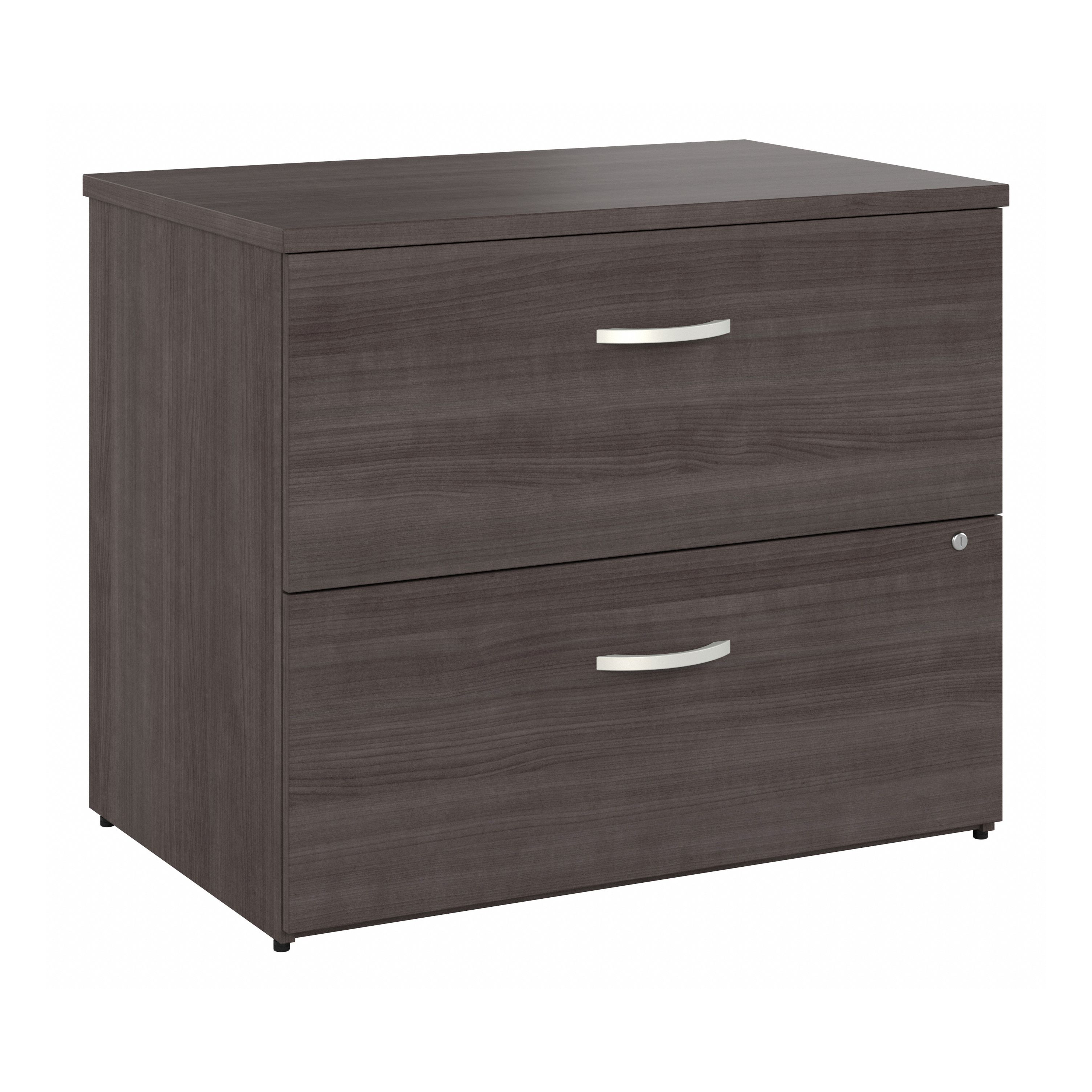 Shop Bush Business Furniture Hybrid 2 Drawer Lateral File Cabinet - Assembled 02 HYF136SGSU-Z #color_storm gray
