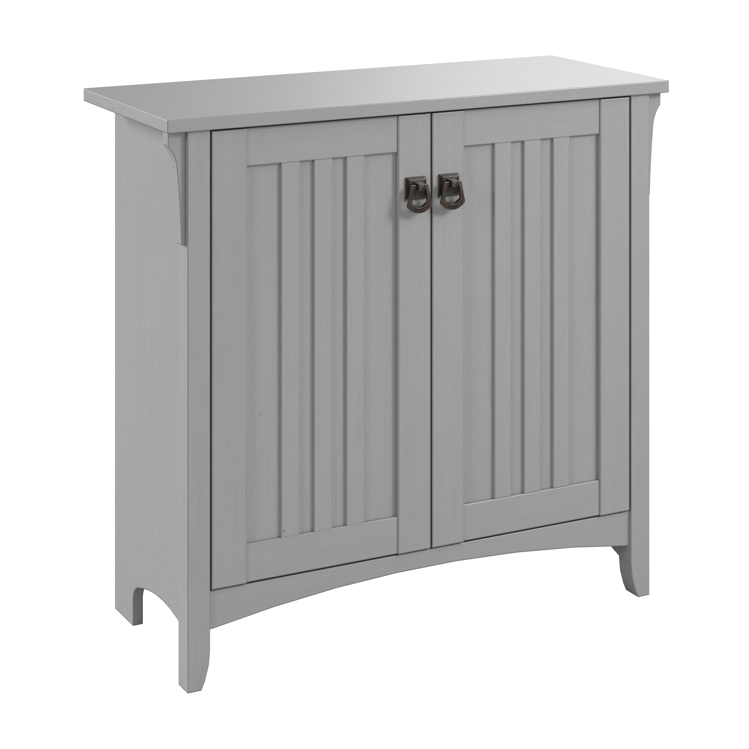 Shop Bush Furniture Salinas Small Storage Cabinet with Doors and Shelves 02 SAS632CG-03 #color_cape cod gray