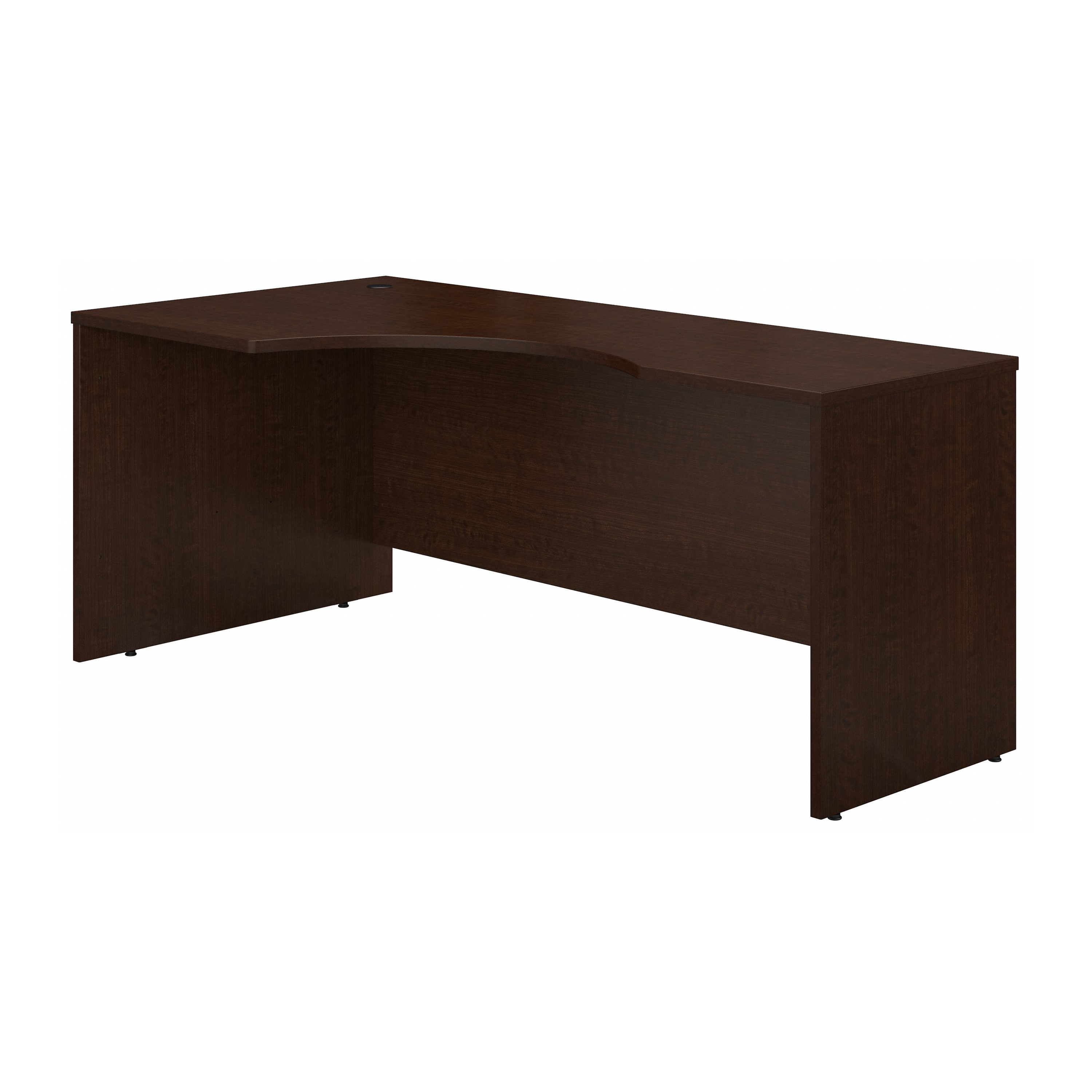Shop Bush Business Furniture Series C 72W Left Handed Corner Desk 02 WC12932 #color_mocha cherry
