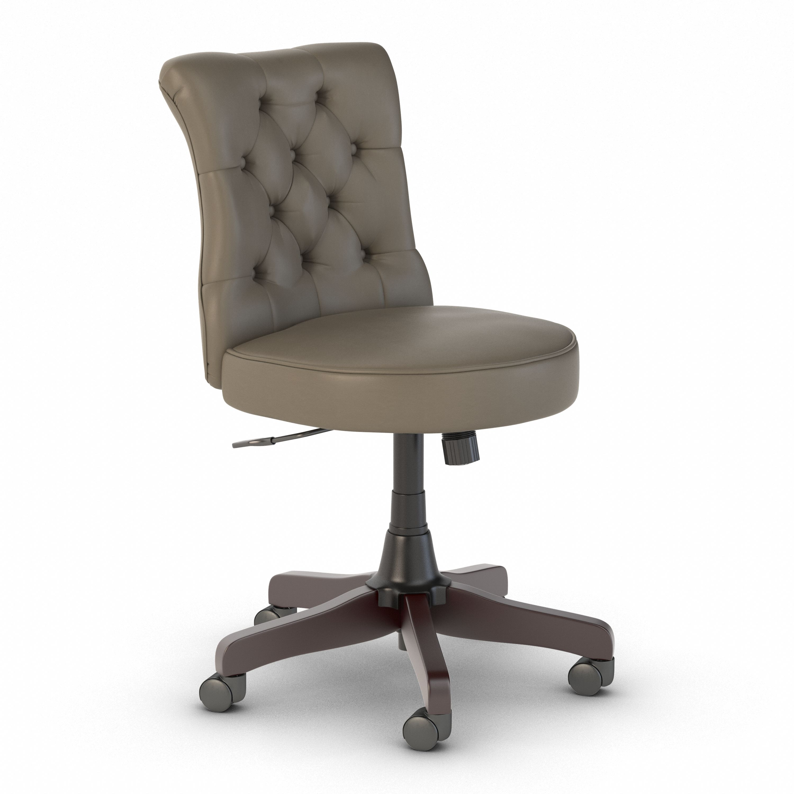 Shop Bush Business Furniture Arden Lane Mid Back Tufted Office Chair 02 CH2301WGL-03 #color_washed gray leather