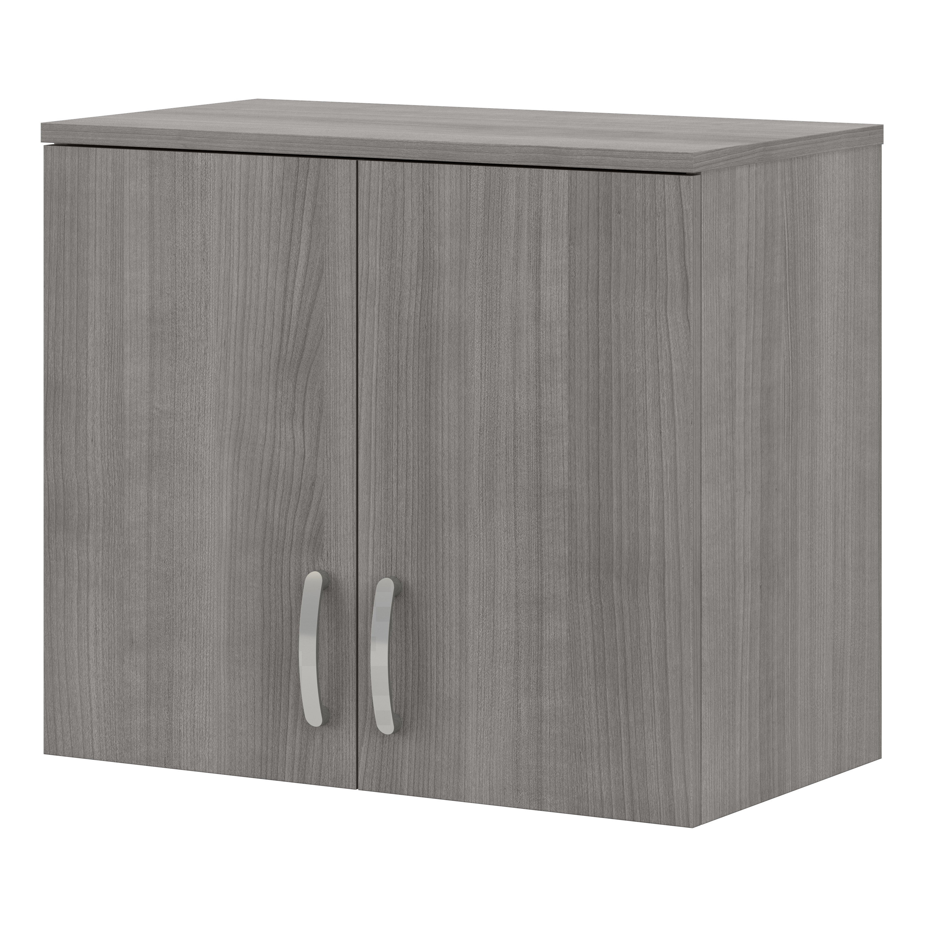 Shop Bush Business Furniture Universal Wall Cabinet with Doors and Shelves 02 UNS428PG #color_platinum gray