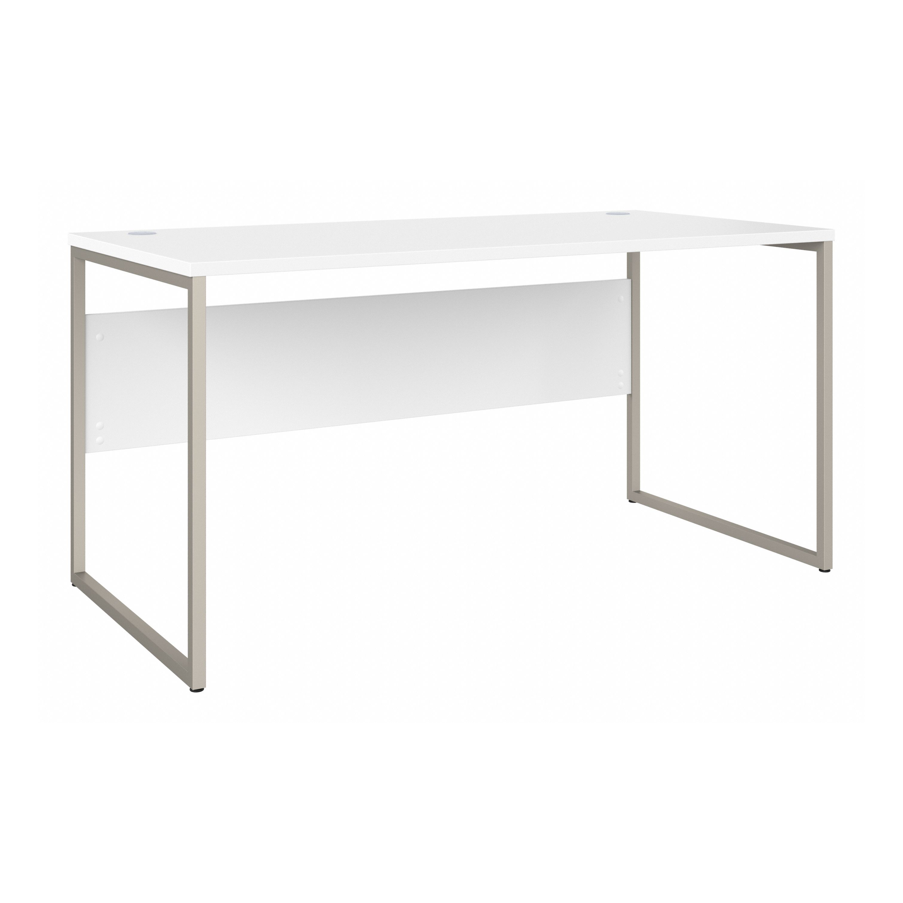 Shop Bush Business Furniture Hybrid 60W x 30D Computer Table Desk with Metal Legs 02 HYD360WH #color_white