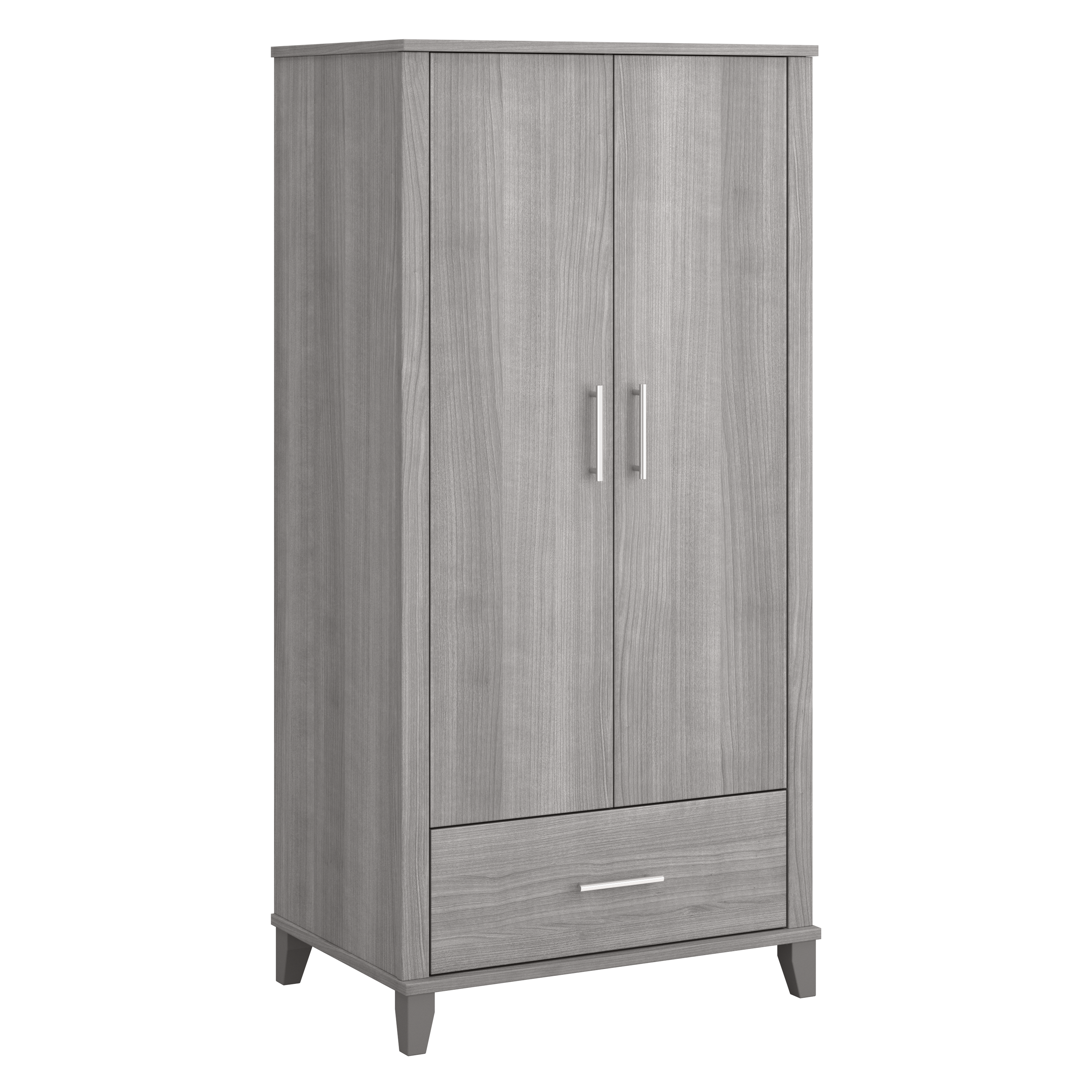 Shop Bush Furniture Somerset Tall Storage Cabinet with Doors and Drawer 02 STS166PGK-Z2 #color_platinum gray