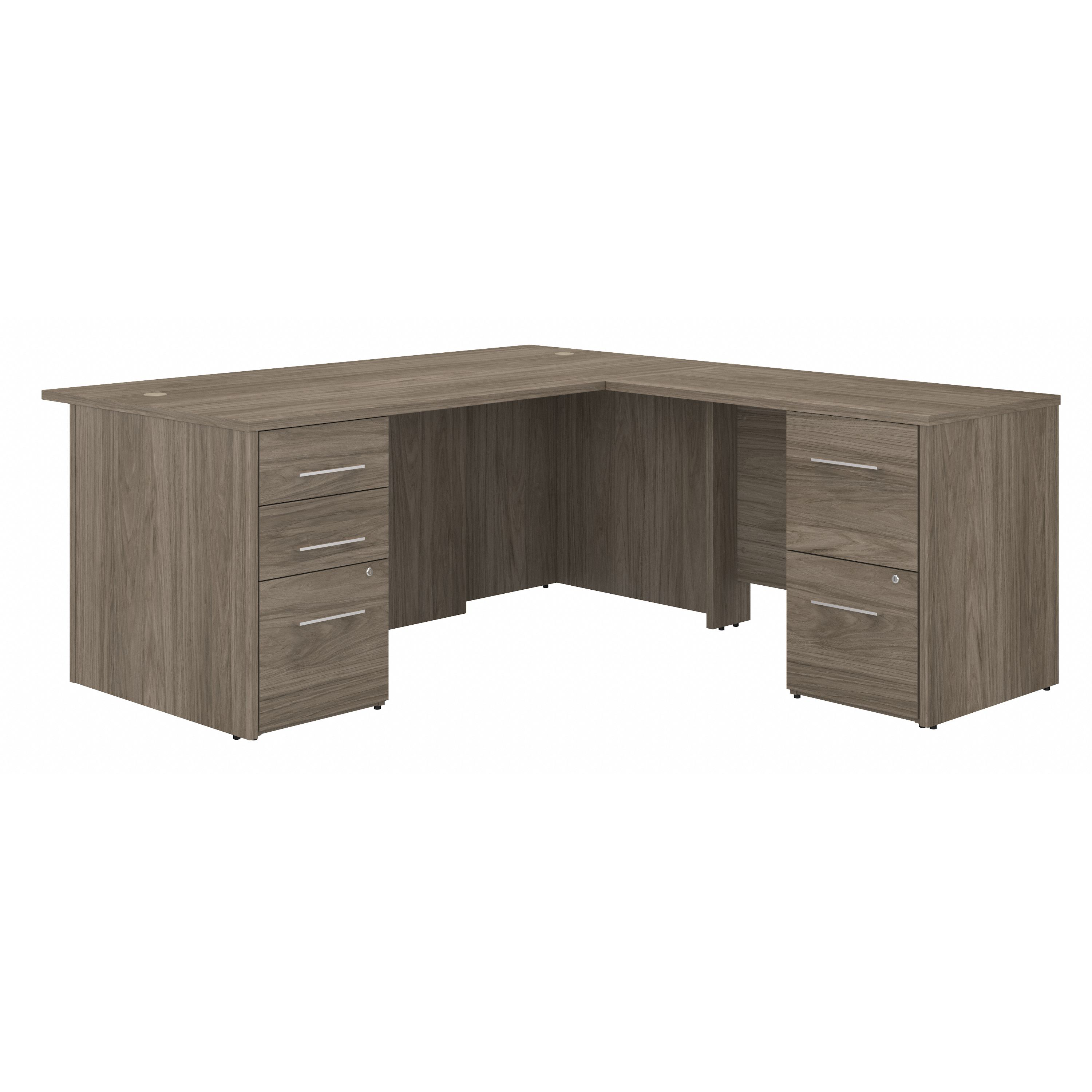 Shop Bush Business Furniture Office 500 72W L Shaped Executive Desk with Drawers 02 OF5004MHSU #color_modern hickory