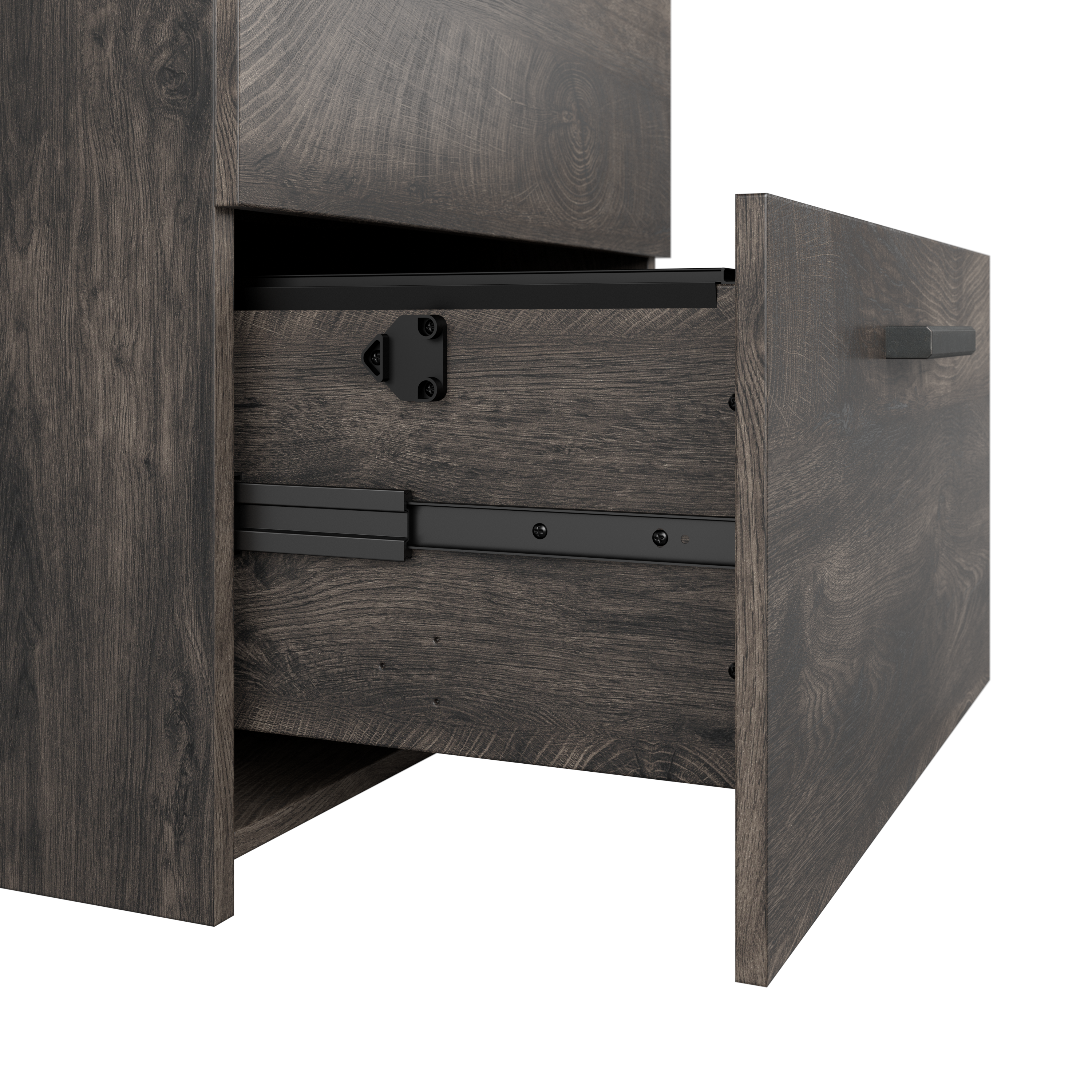 Shop Bush Furniture City Park 2 Drawer Lateral File Cabinet 03 CPF127GH-03 #color_dark gray hickory
