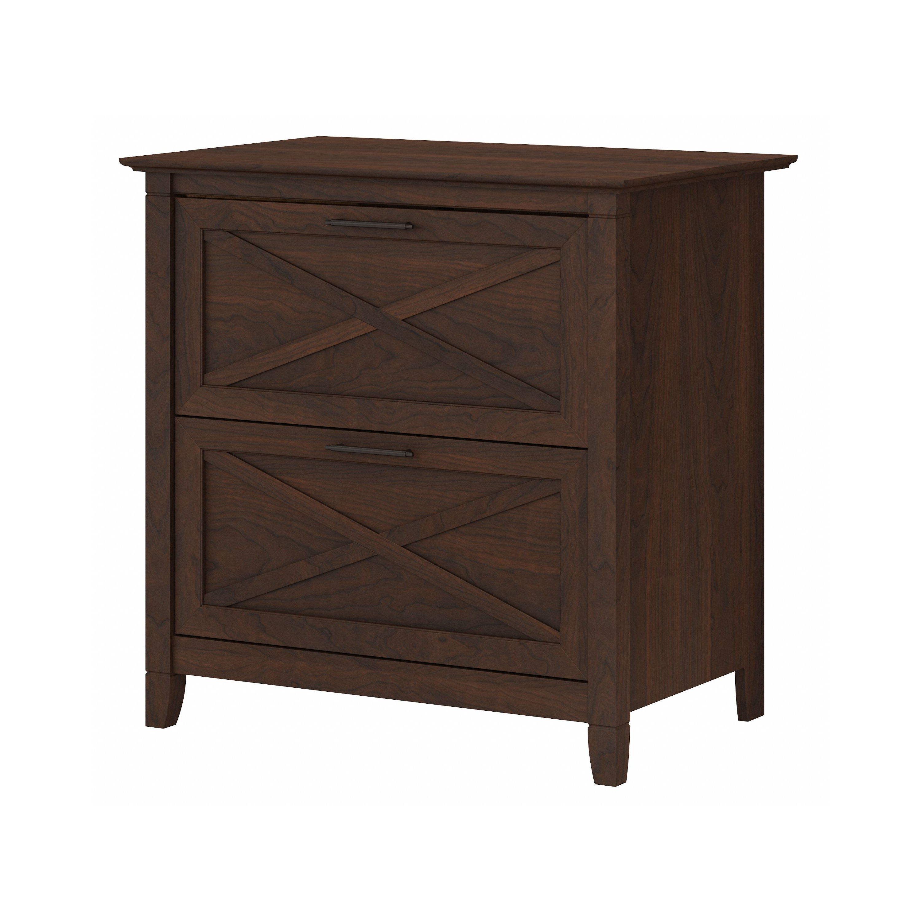 Shop Bush Furniture Key West 2 Drawer Lateral File Cabinet 02 KWF130BC-03 #color_bing cherry