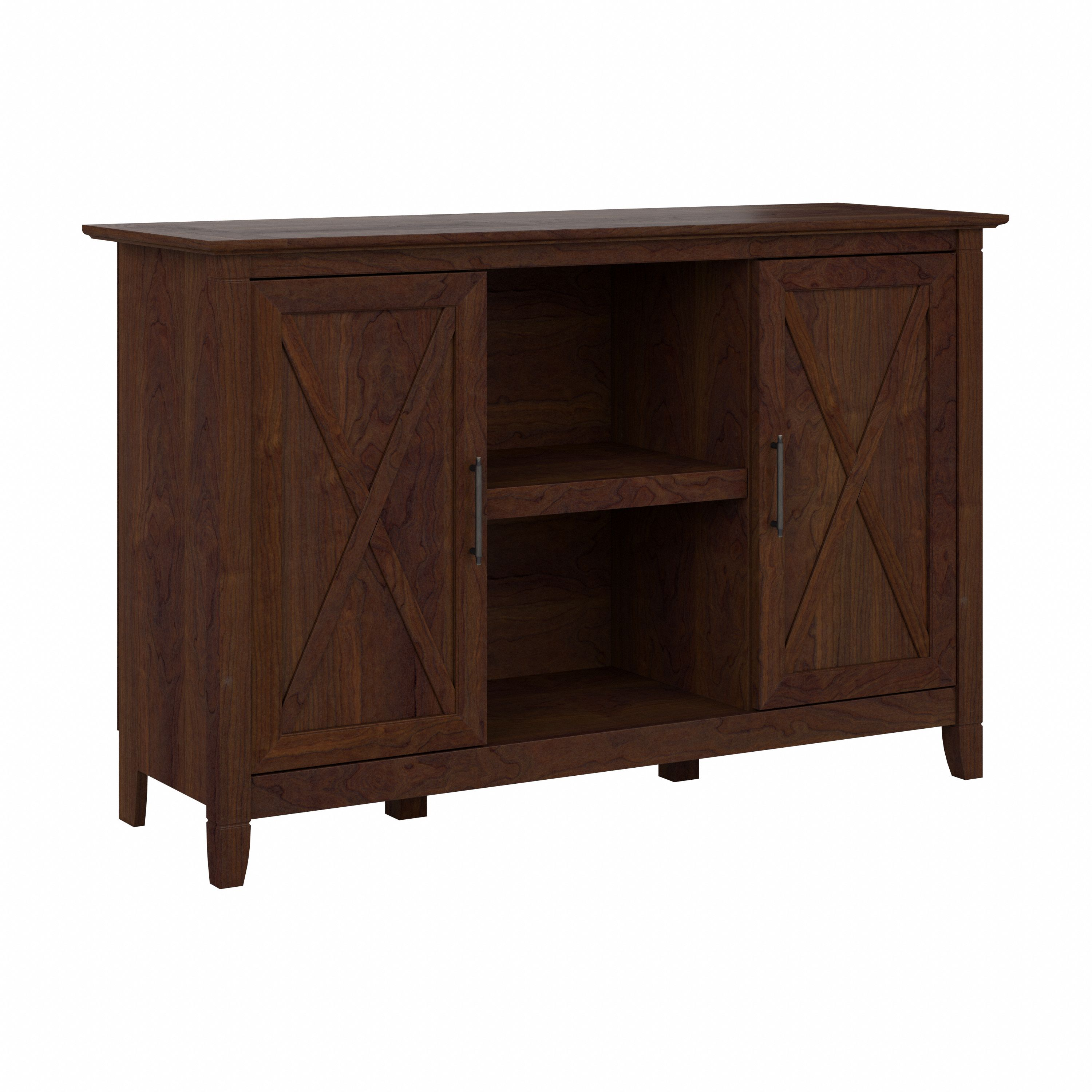 Shop Bush Furniture Key West Accent Cabinet with Doors 02 KWS146BC-03 #color_bing cherry