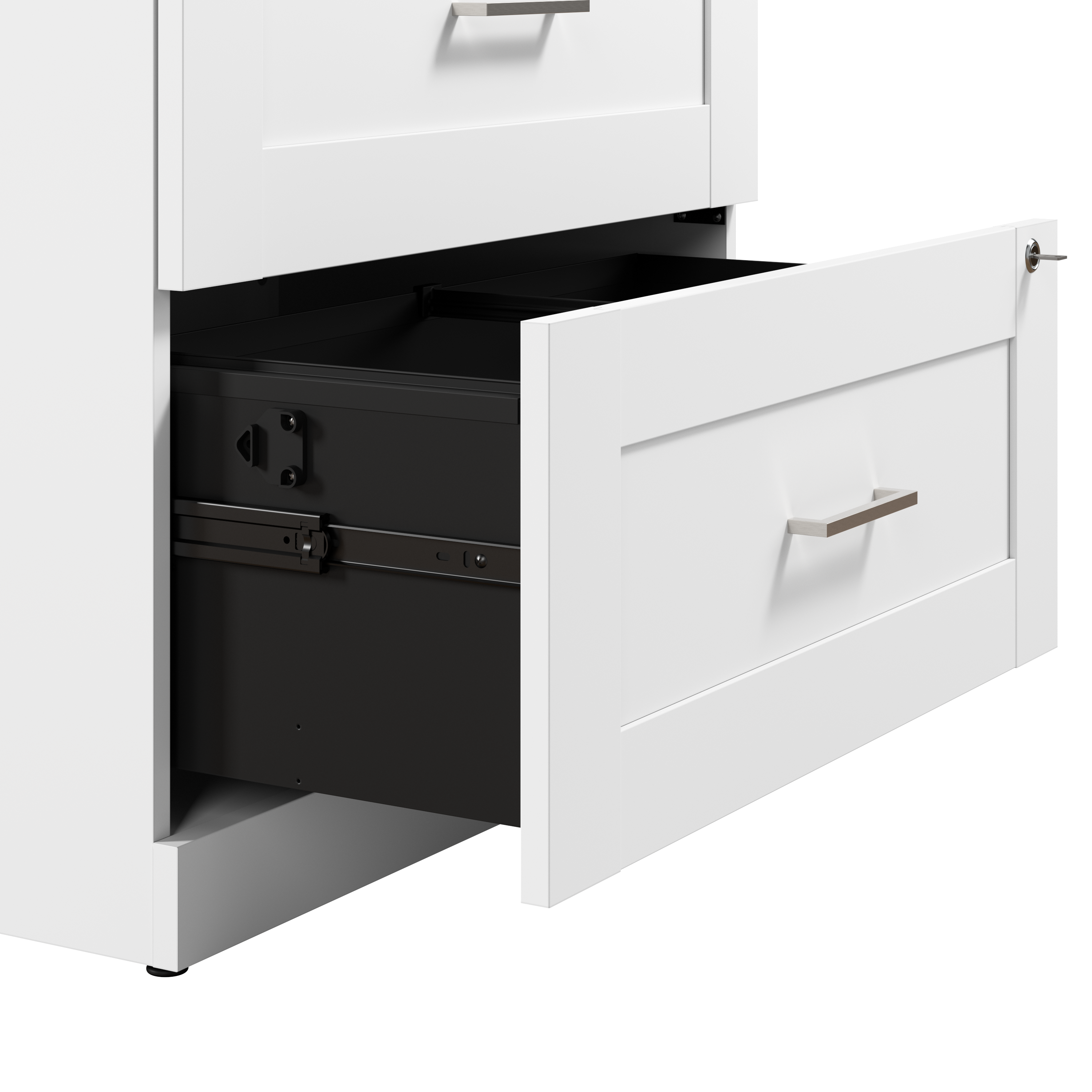 Shop Bush Business Furniture Hampton Heights 30W 2 Drawer Lateral File Cabinet 03 HHF130WH #color_white