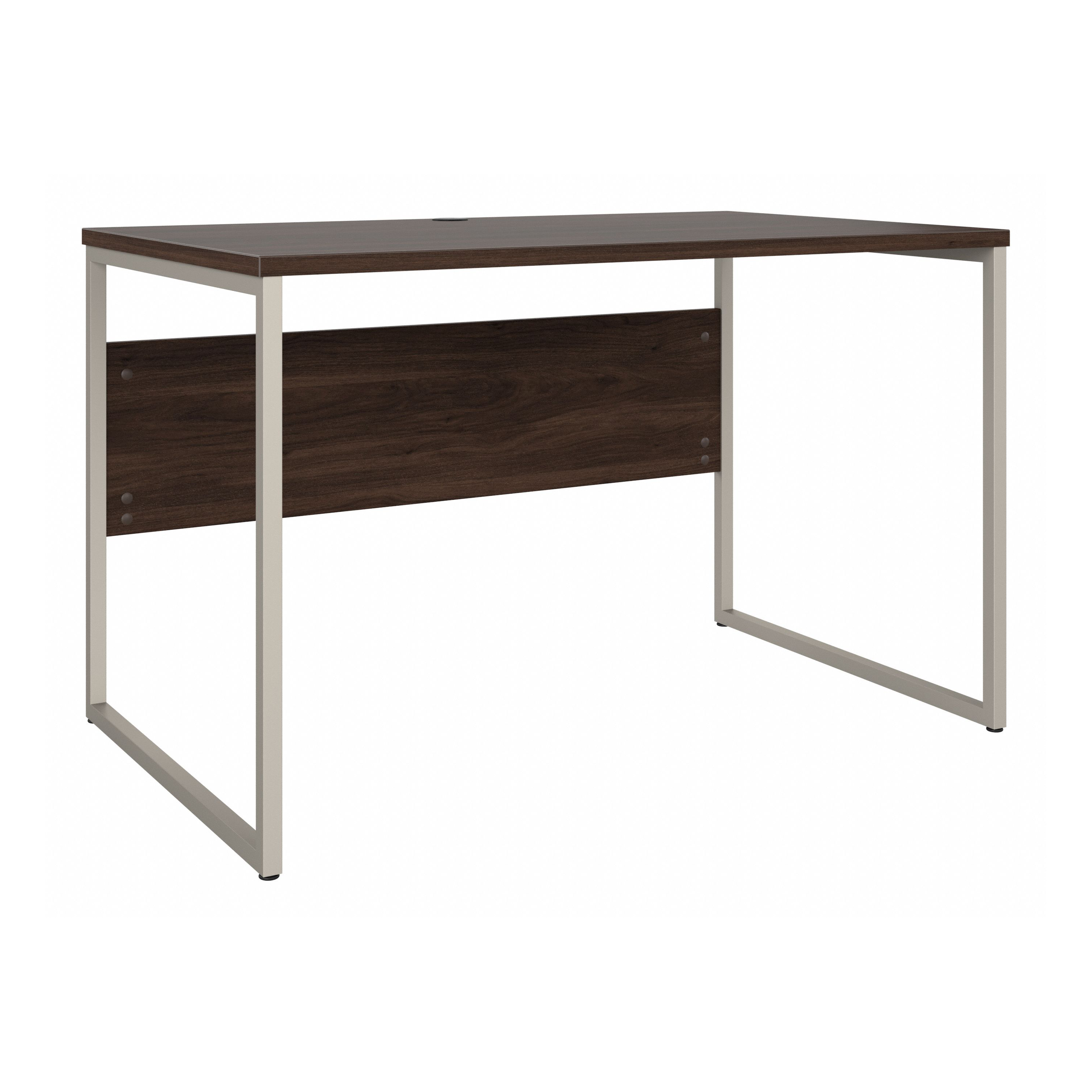 Shop Bush Business Furniture Hybrid 48W x 30D Computer Table Desk with Metal Legs 02 HYD248BW #color_black walnut