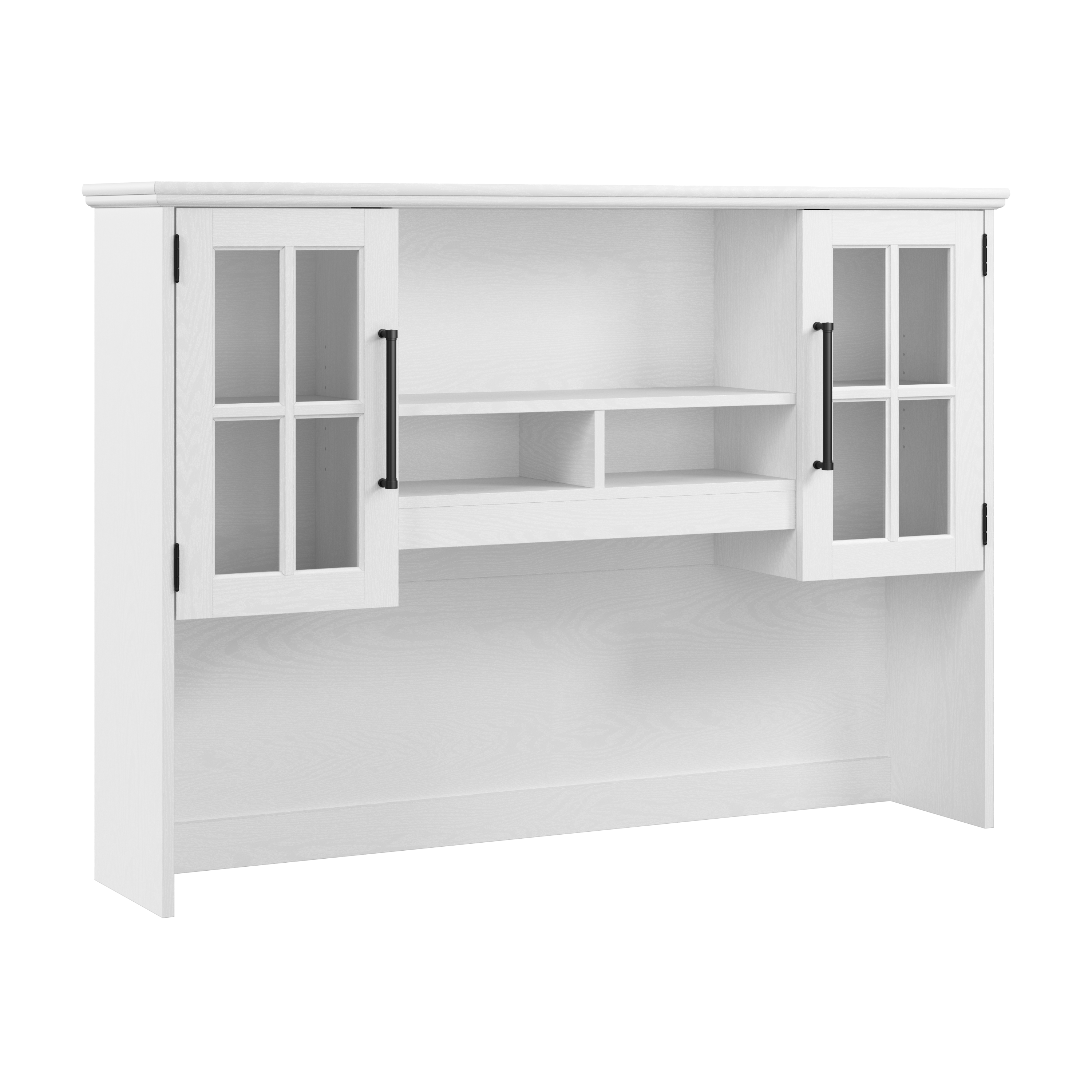 Shop Bush Furniture Westbrook 60W Computer Desk Hutch 02 WBH160WAS-03 #color_white ash