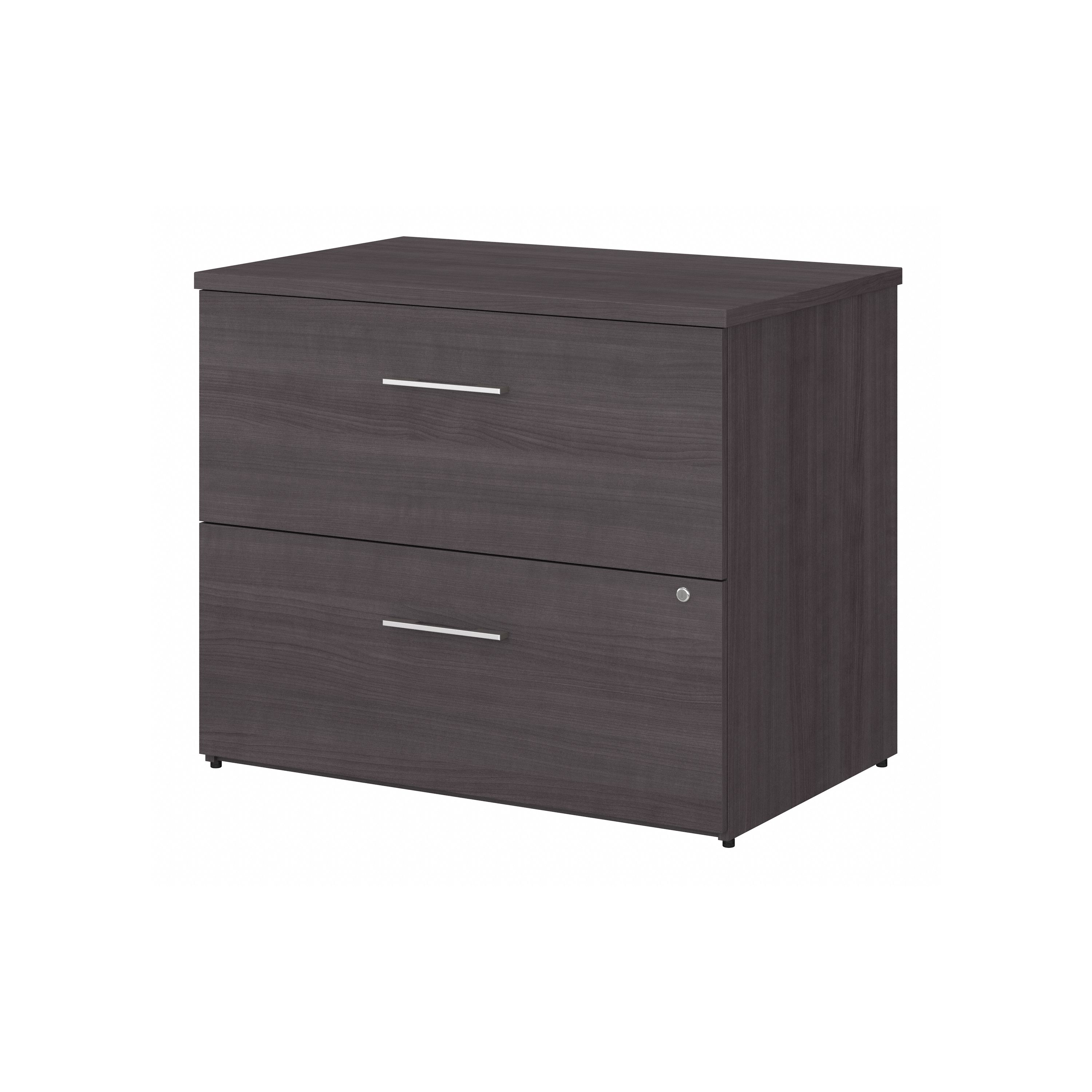 Shop Bush Business Furniture Office 500 36W 2 Drawer Lateral File Cabinet - Assembled 02 OFF136SGSU #color_storm gray